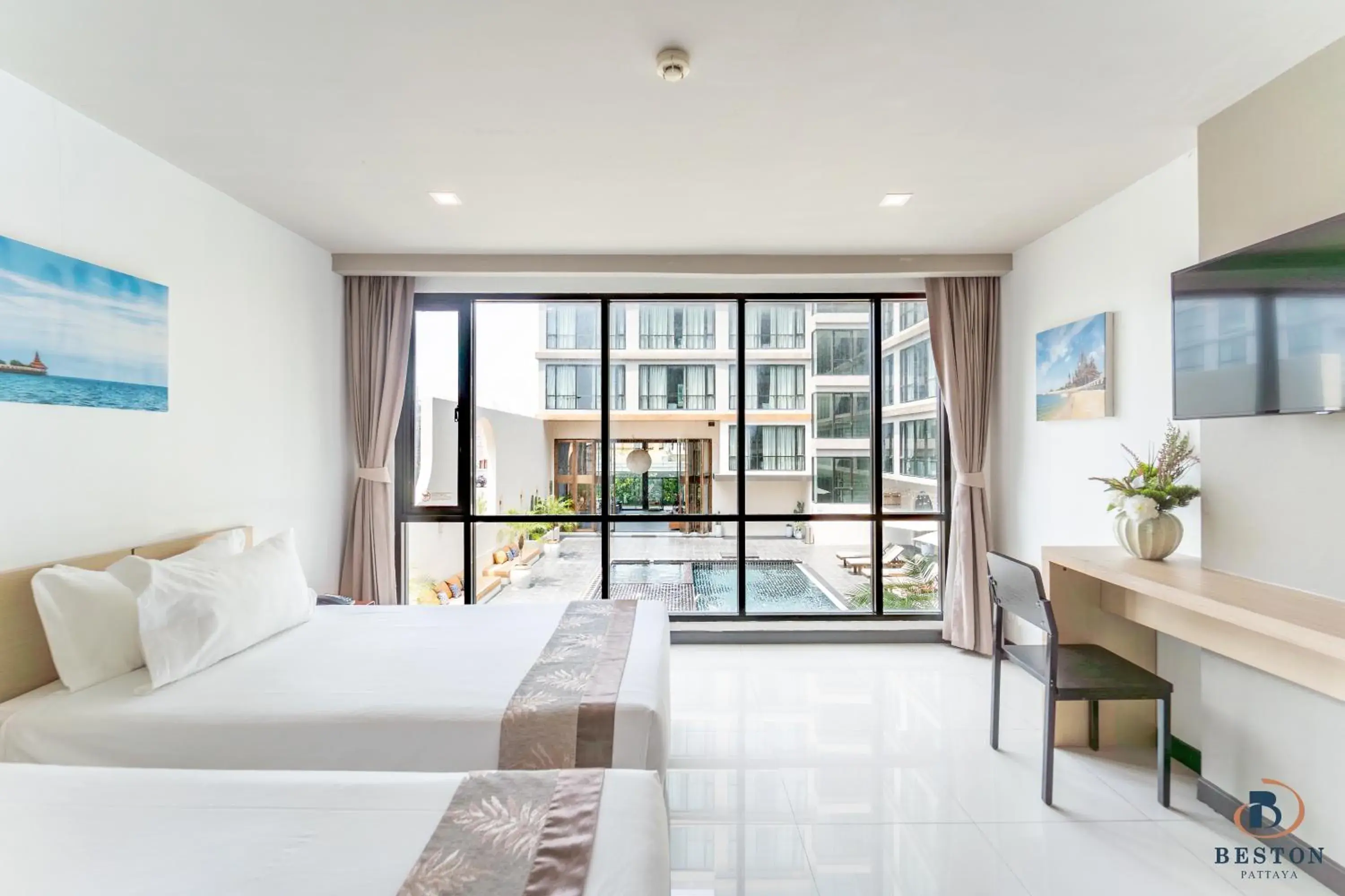 Bedroom, Bed in Beston Pattaya - SHA Plus Certified Bedroom, Bed in Beston Pattaya - SHA Plus Certified