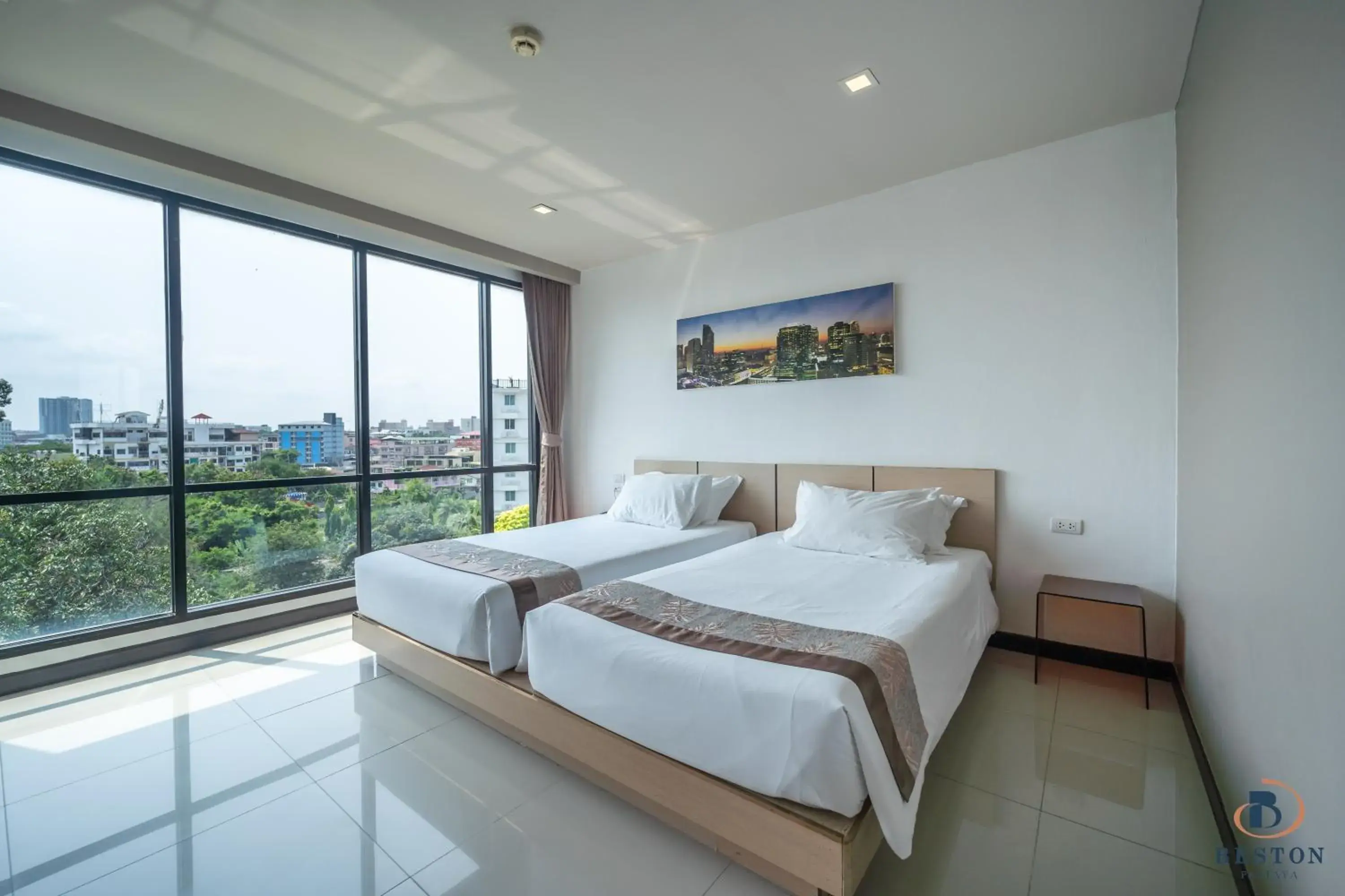Bedroom, Bed in Beston Pattaya - SHA Plus Certified Bedroom, Bed in Beston Pattaya - SHA Plus Certified
