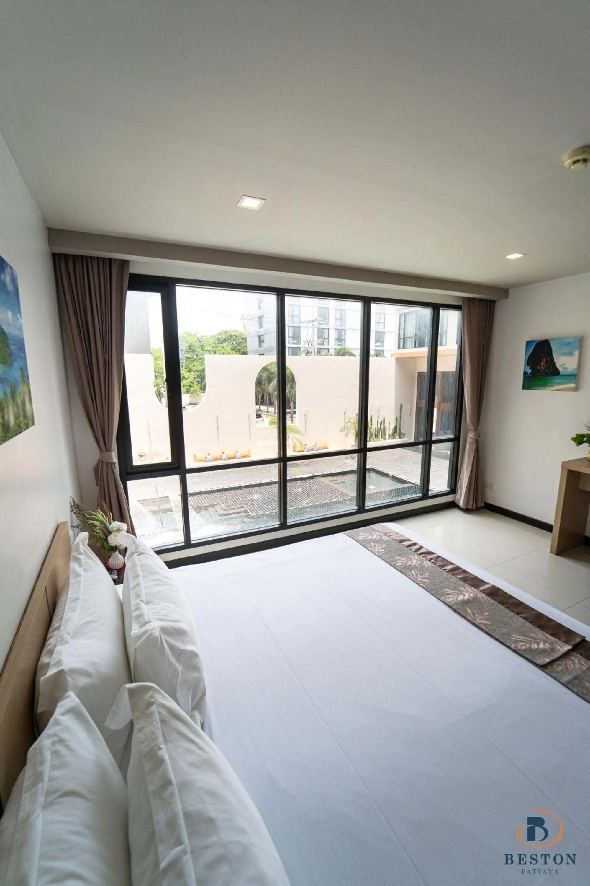 Bedroom, Bed in Beston Pattaya - SHA Plus Certified