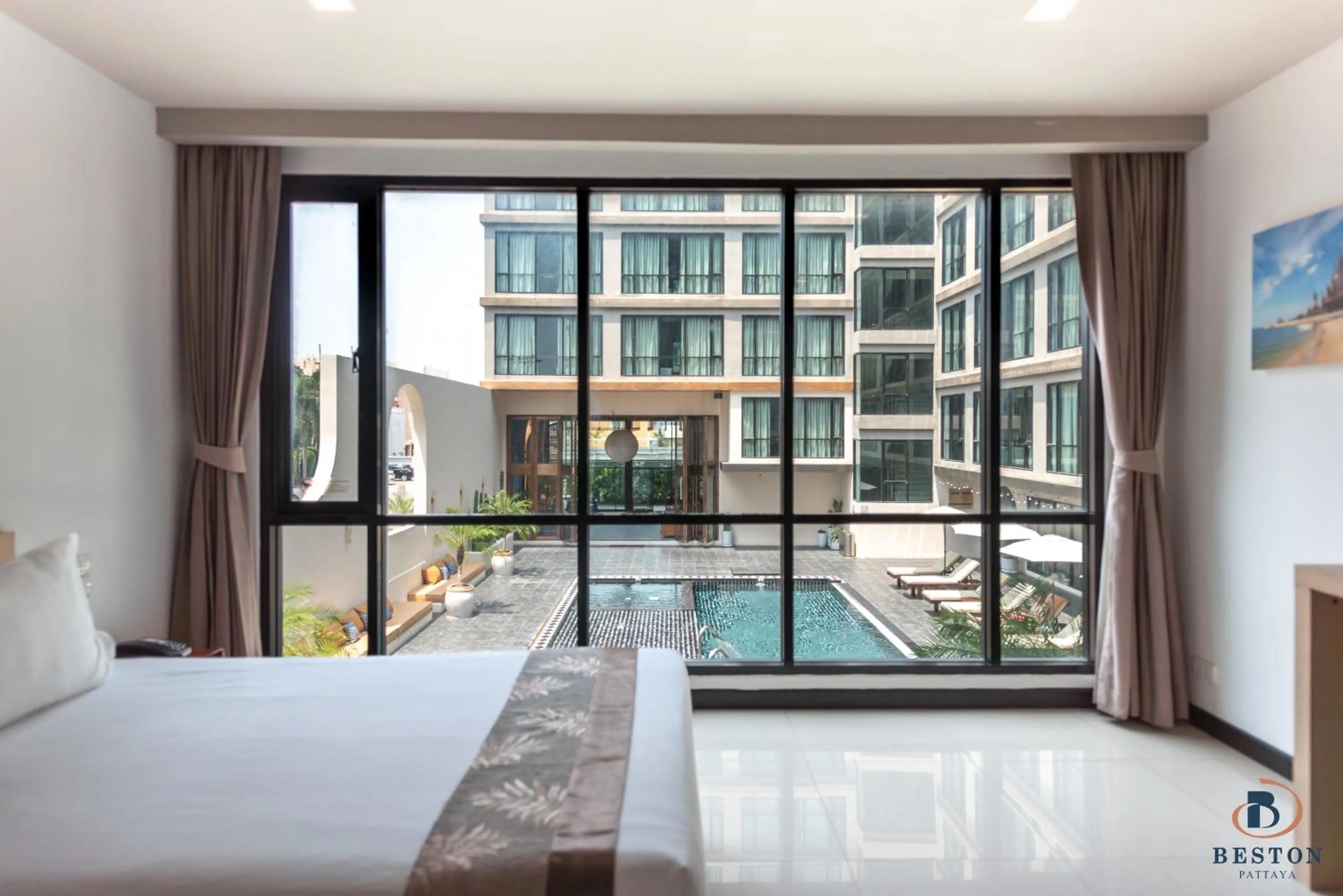 Photo of the whole room, Bed in Beston Pattaya - SHA Plus Certified