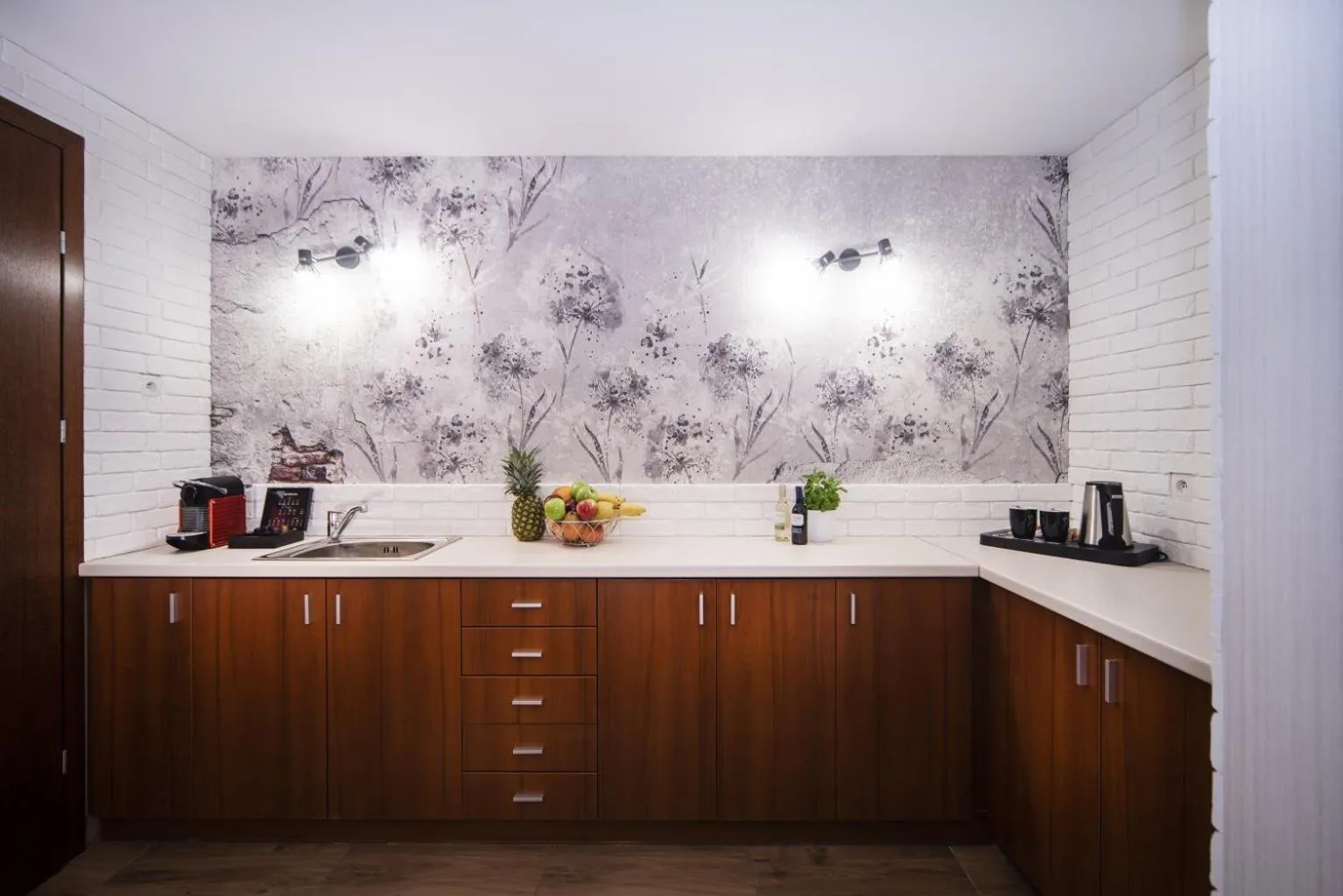 Kitchen or kitchenette in Hotel Dal Kielce