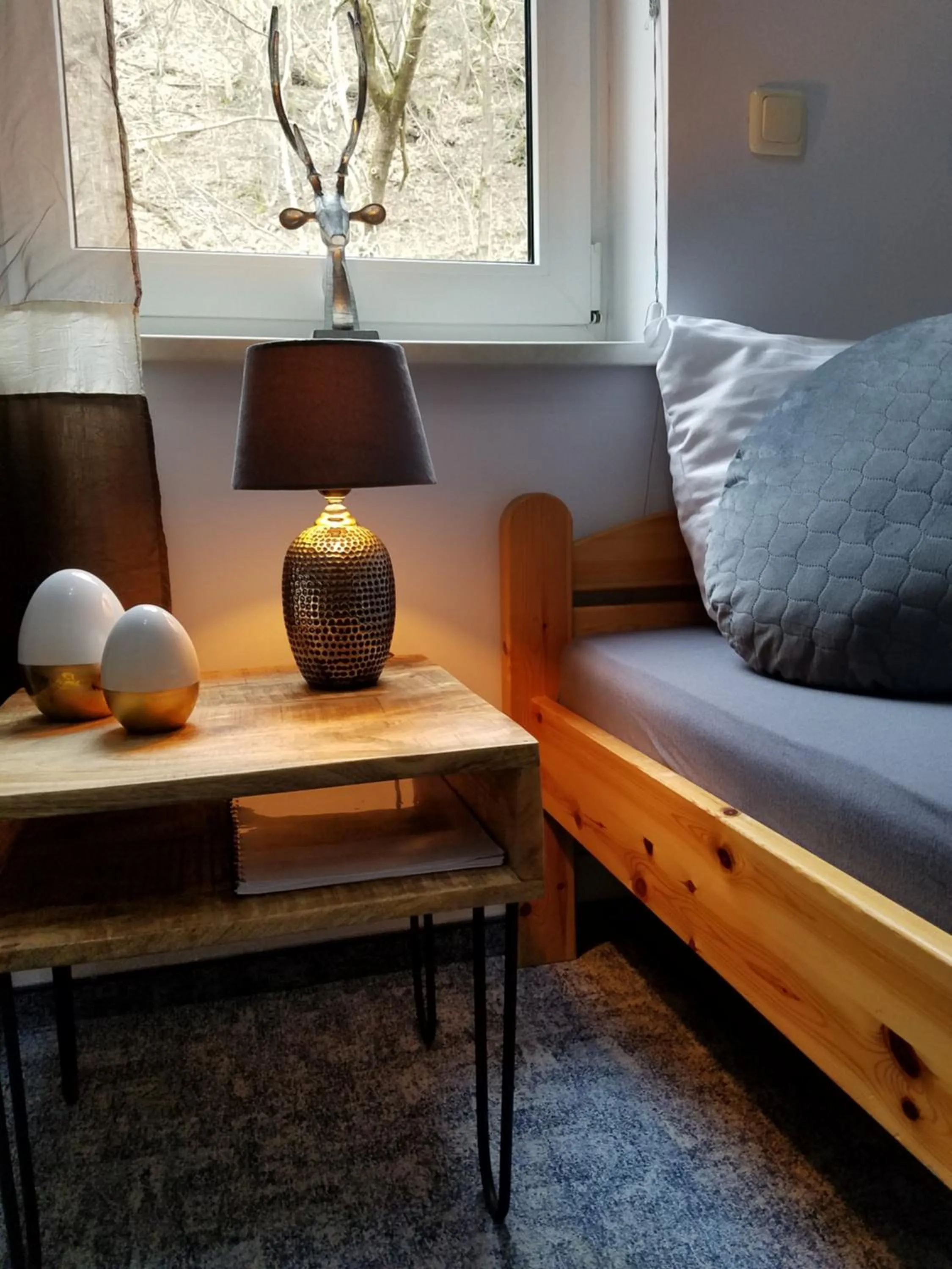 Decorative detail, Bed in Hotel Zur Luppbode