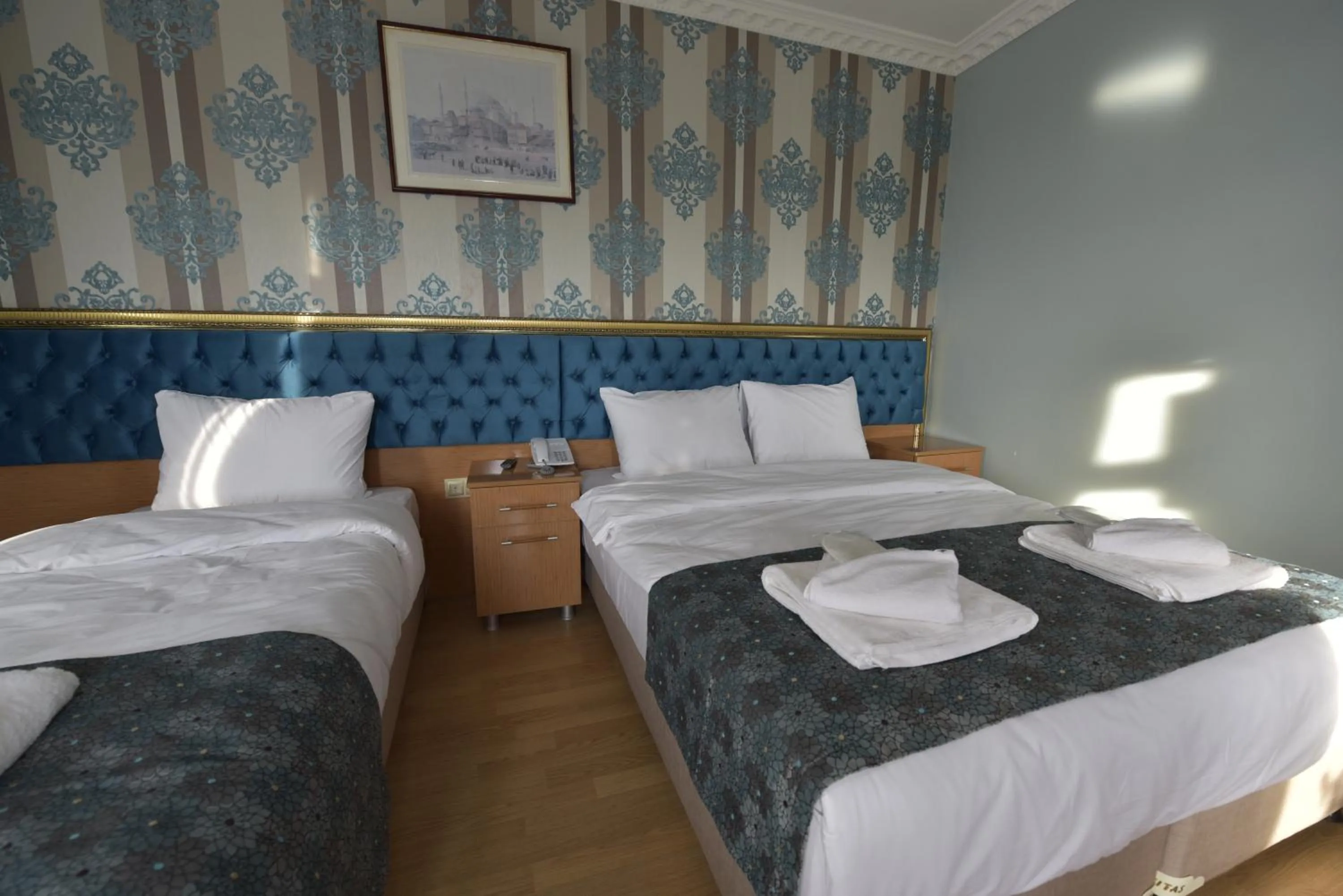 Bed in İSTA Golden Palace Hotel