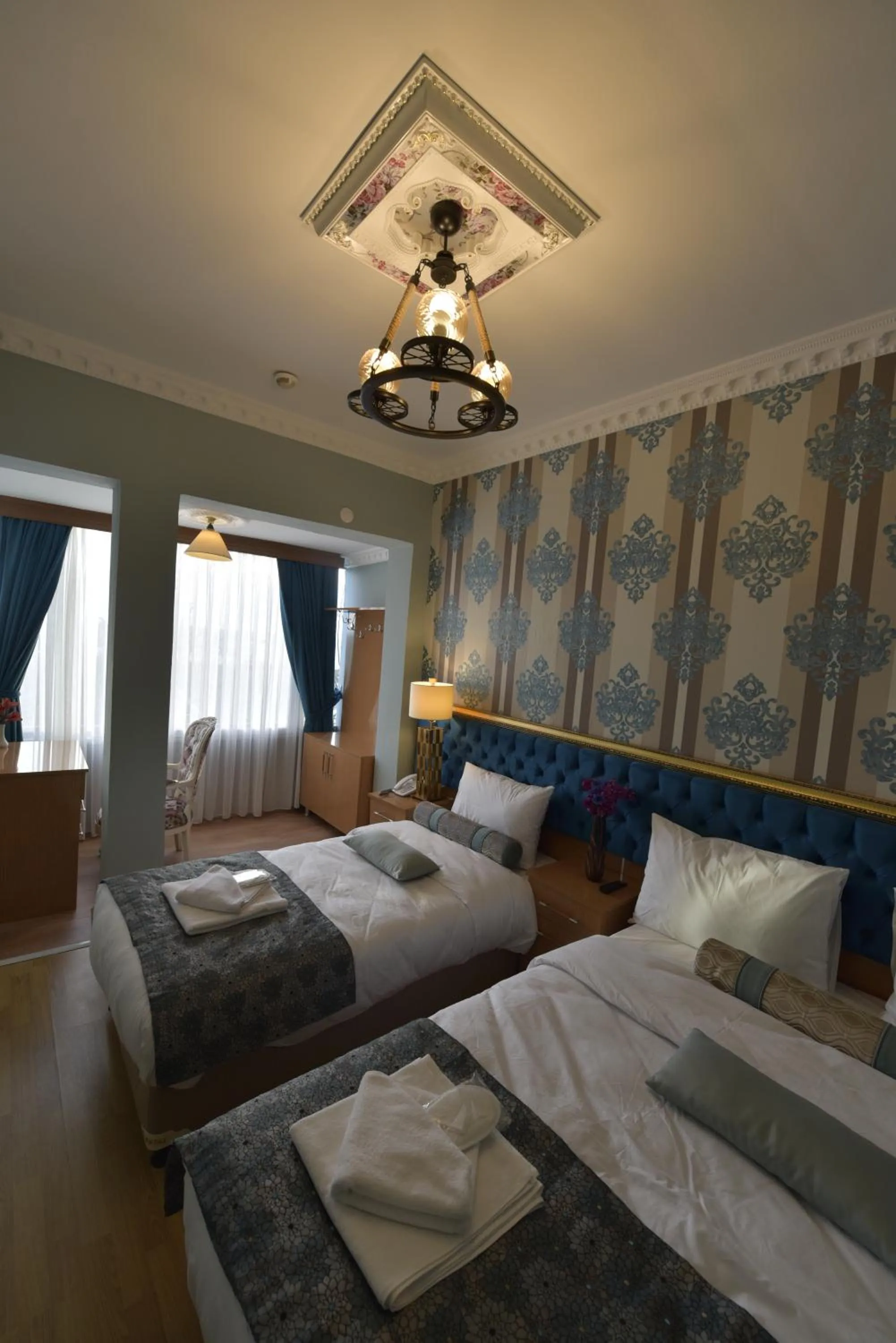 Bed in İSTA Golden Palace Hotel