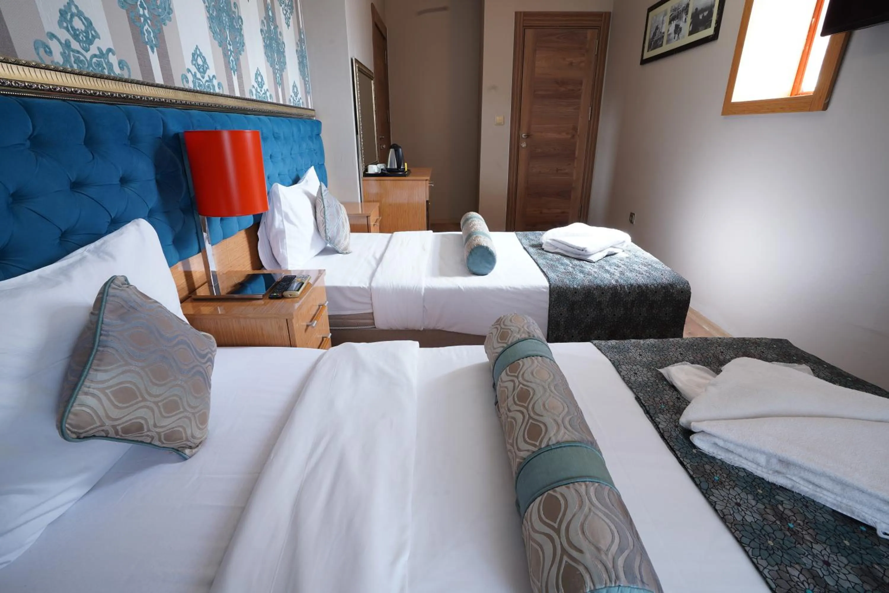 Bed in İSTA Golden Palace Hotel