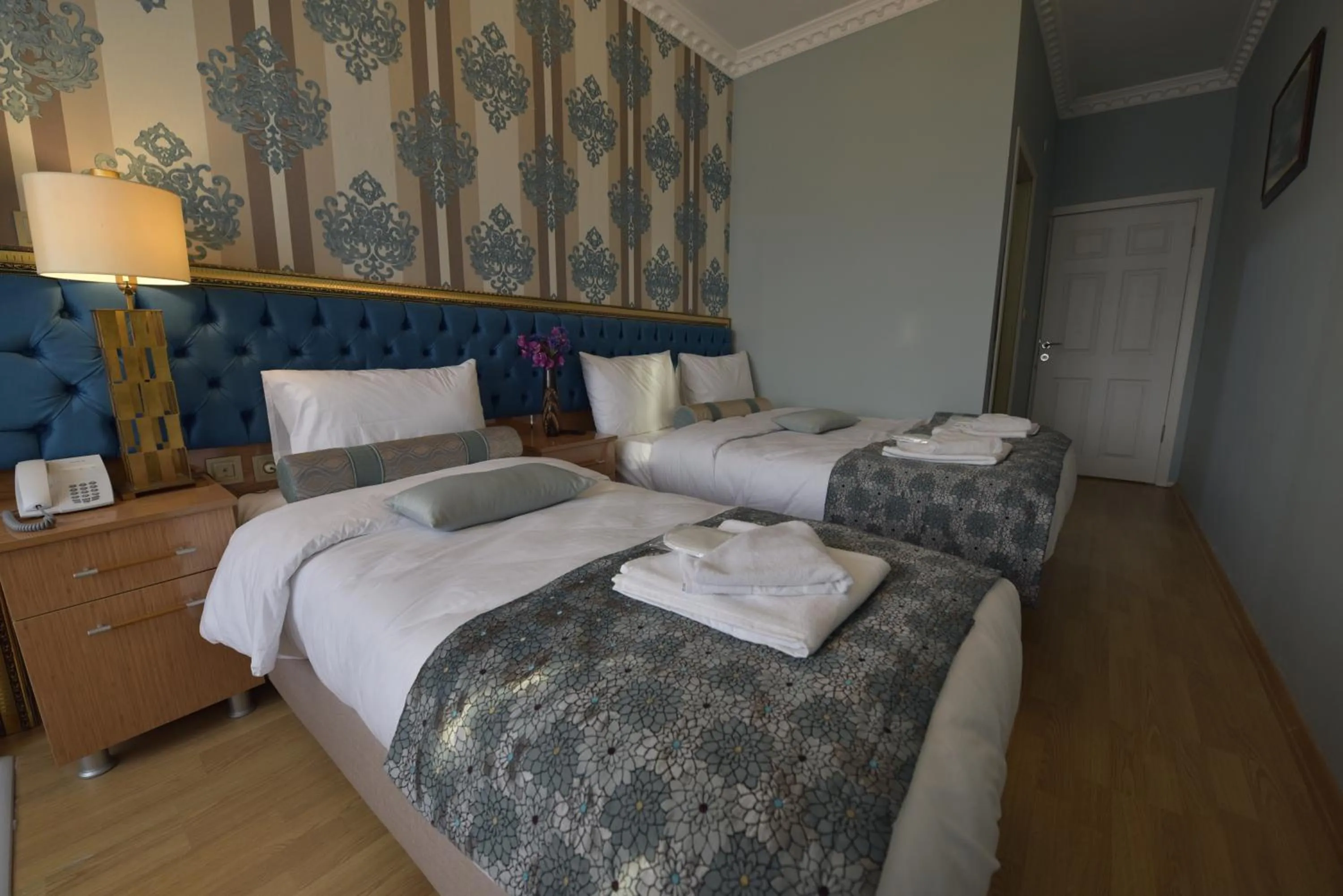 Bed in İSTA Golden Palace Hotel