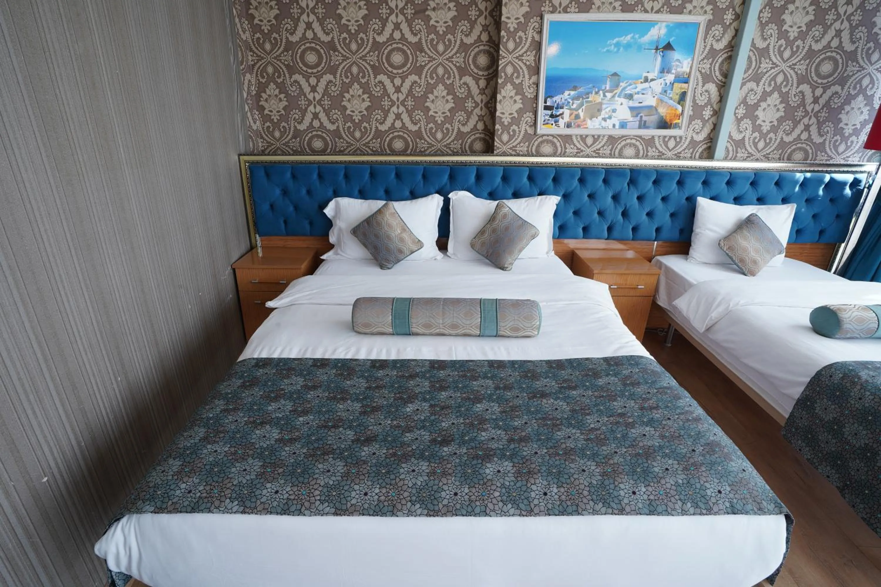 Bed in İSTA Golden Palace Hotel