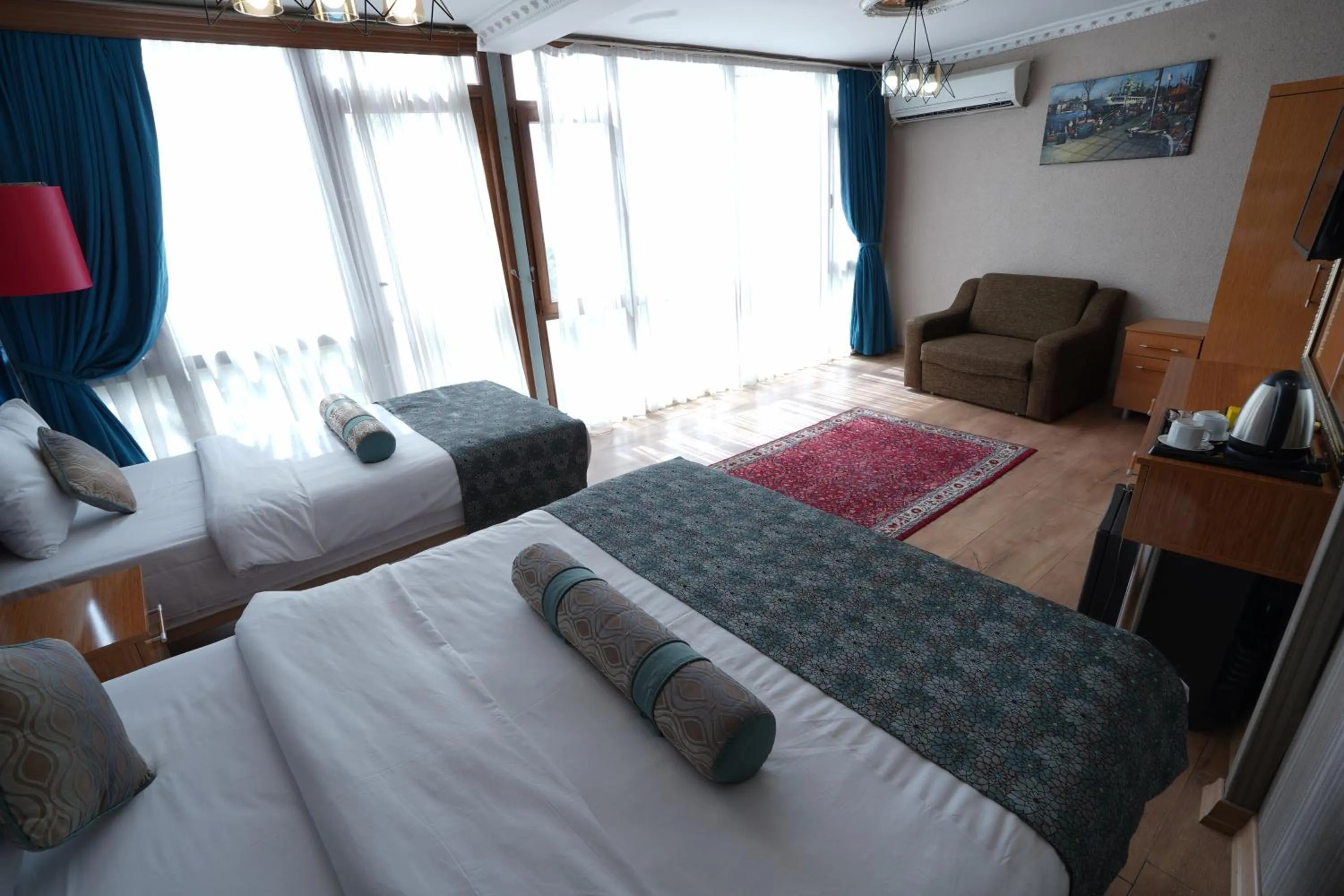 Bed in İSTA Golden Palace Hotel