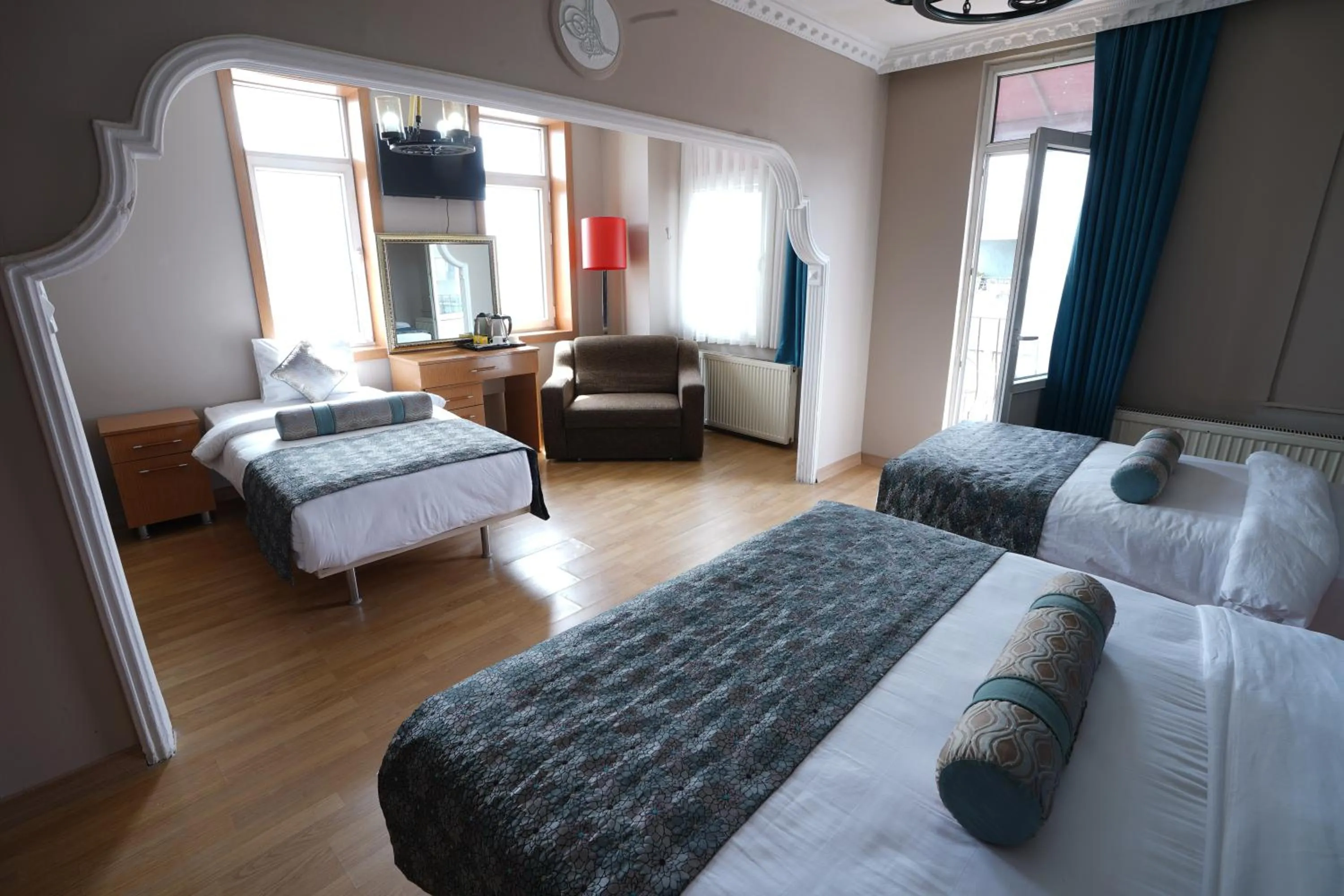 Bed in İSTA Golden Palace Hotel