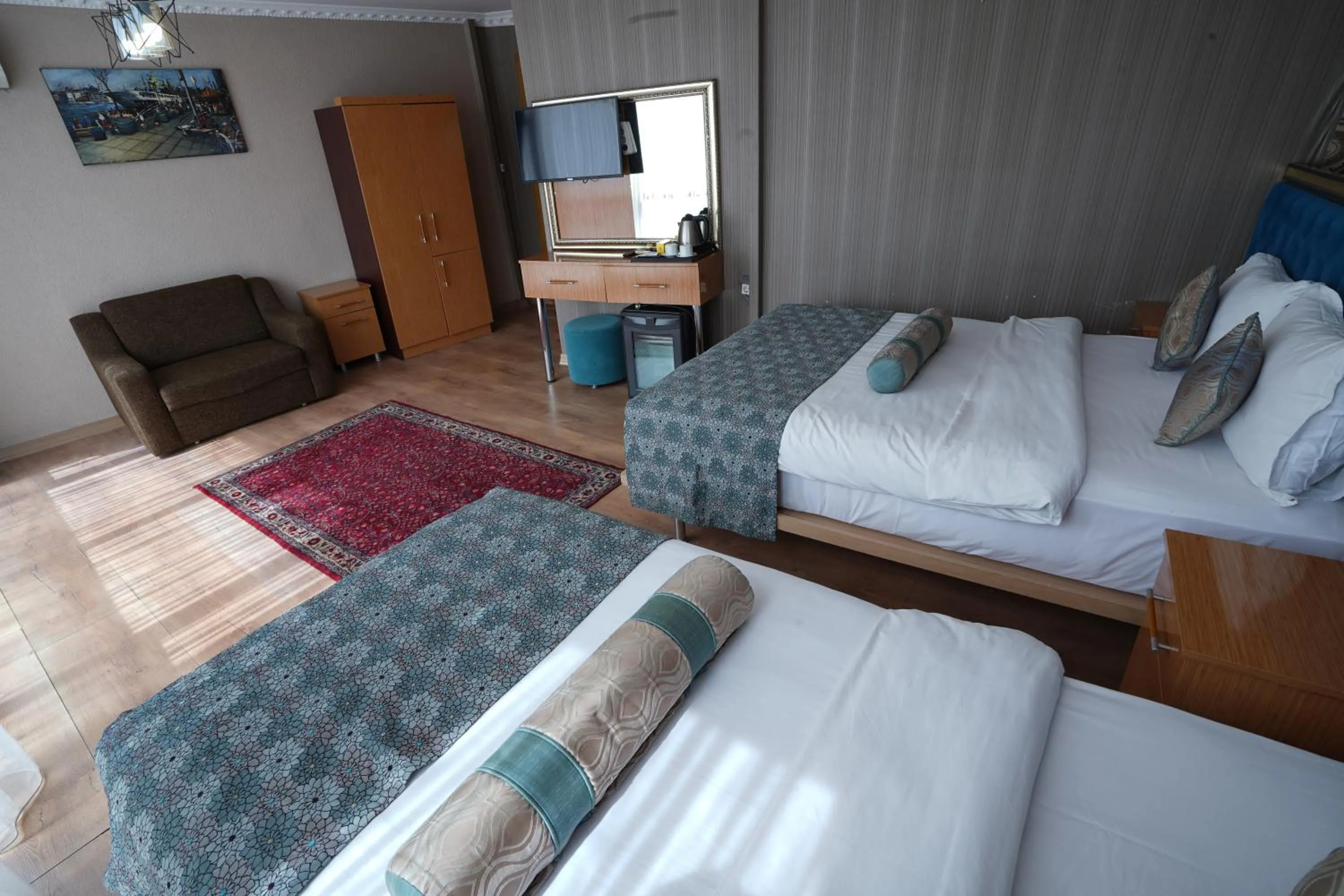Bed in İSTA Golden Palace Hotel