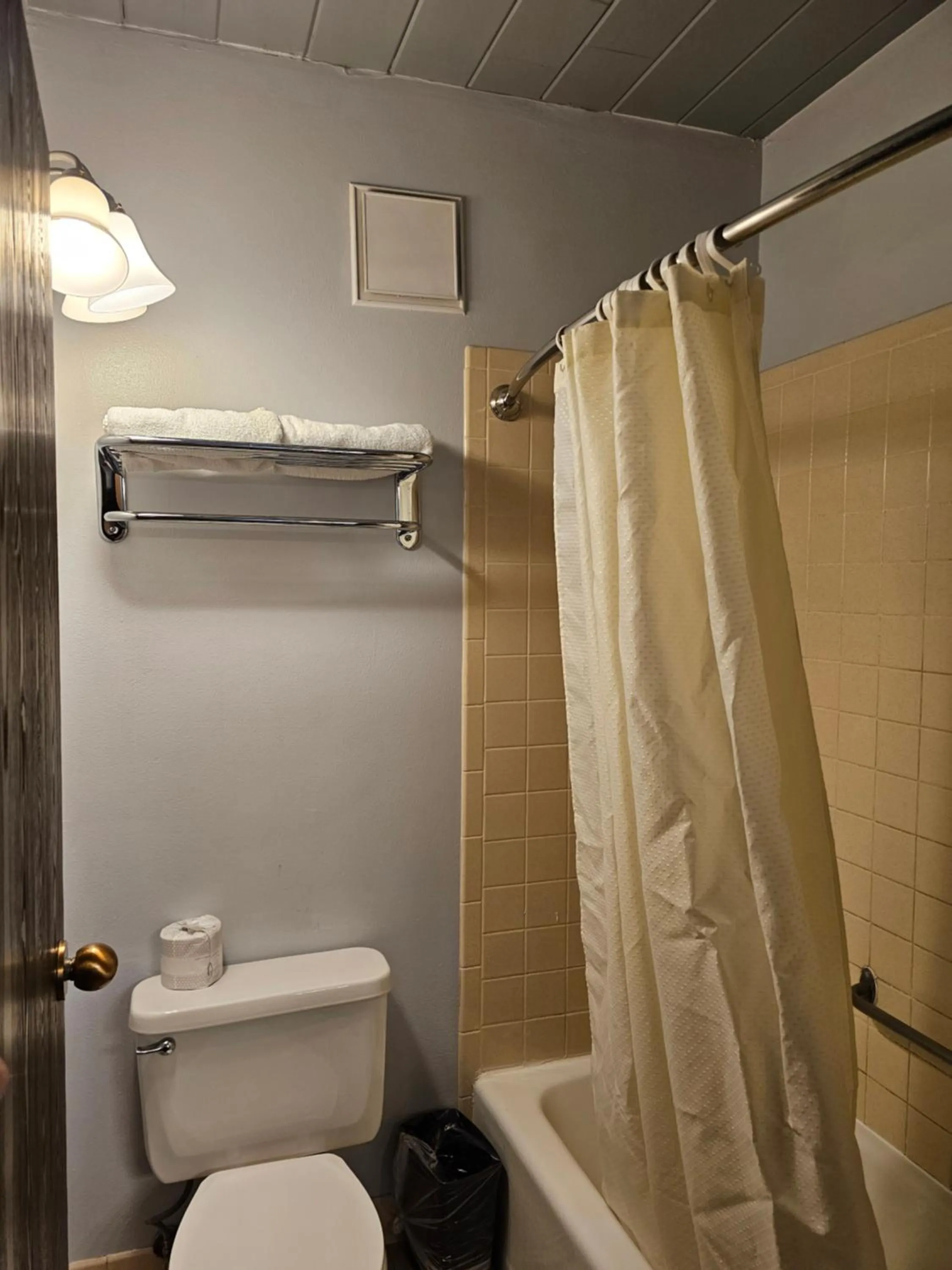 Shower in 1st Choice Inn of Rawlins