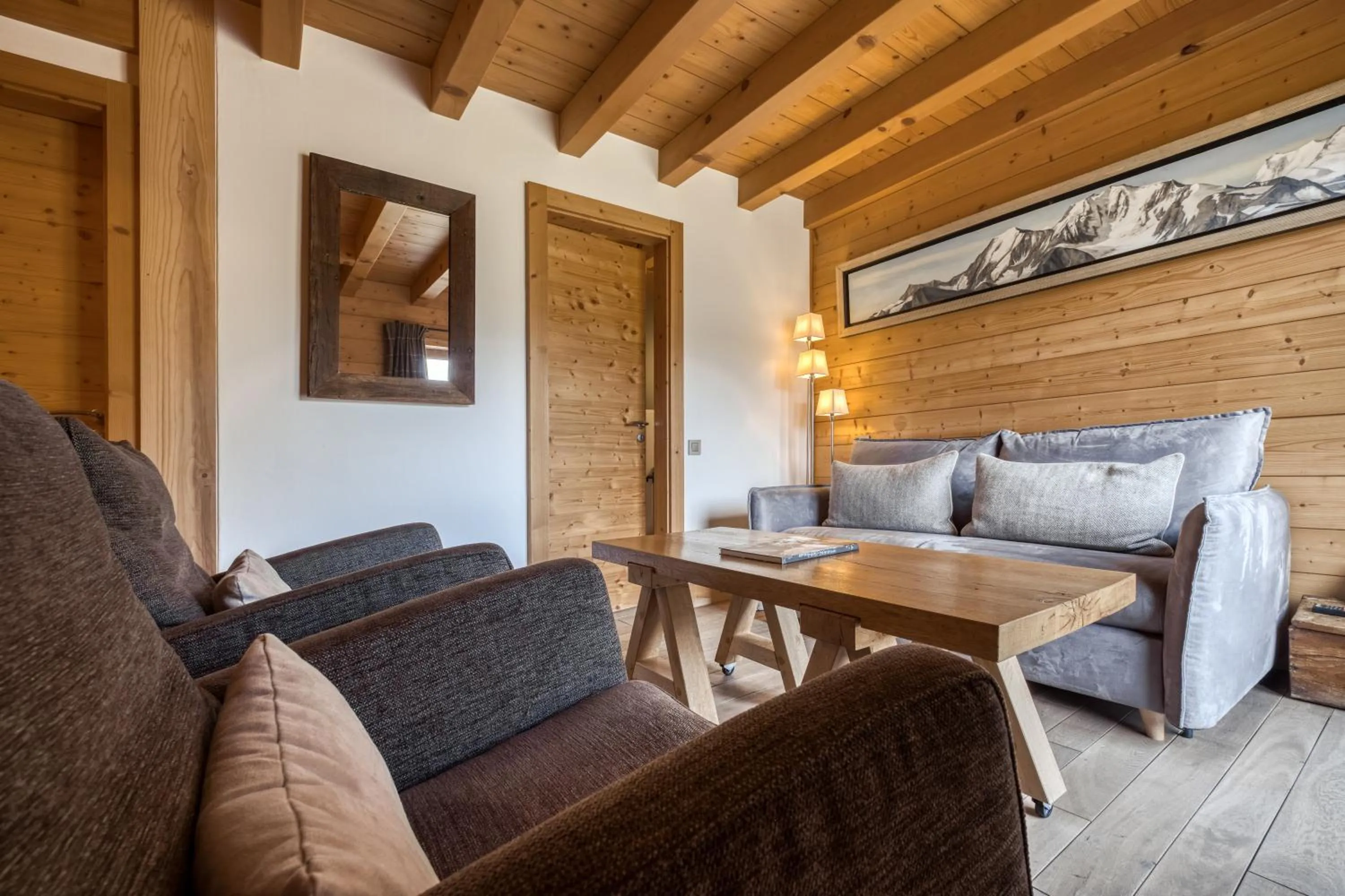 Living room in Flocons de Sel - Relais & Chateaux