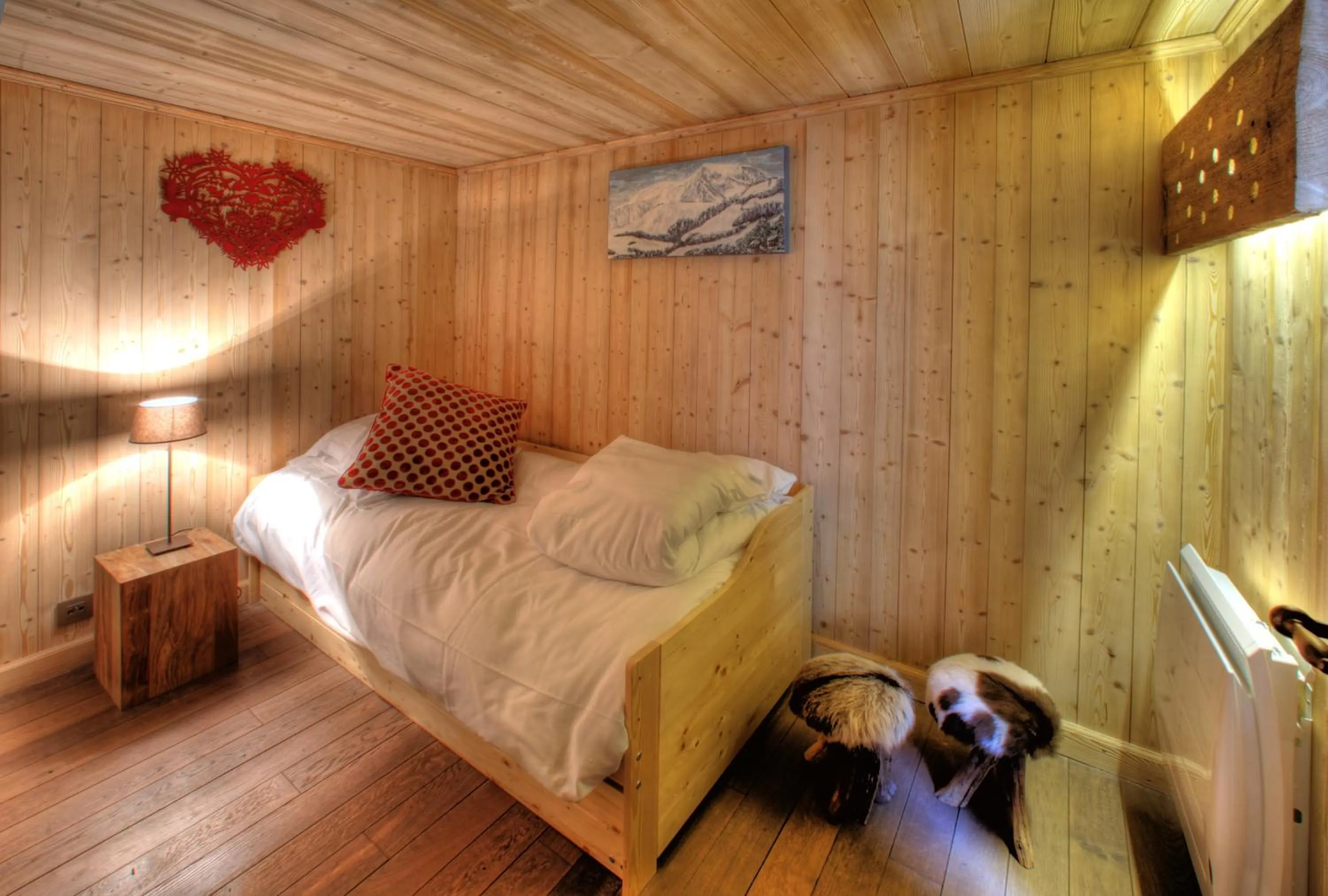 Bed in Flocons de Sel - Relais & Chateaux