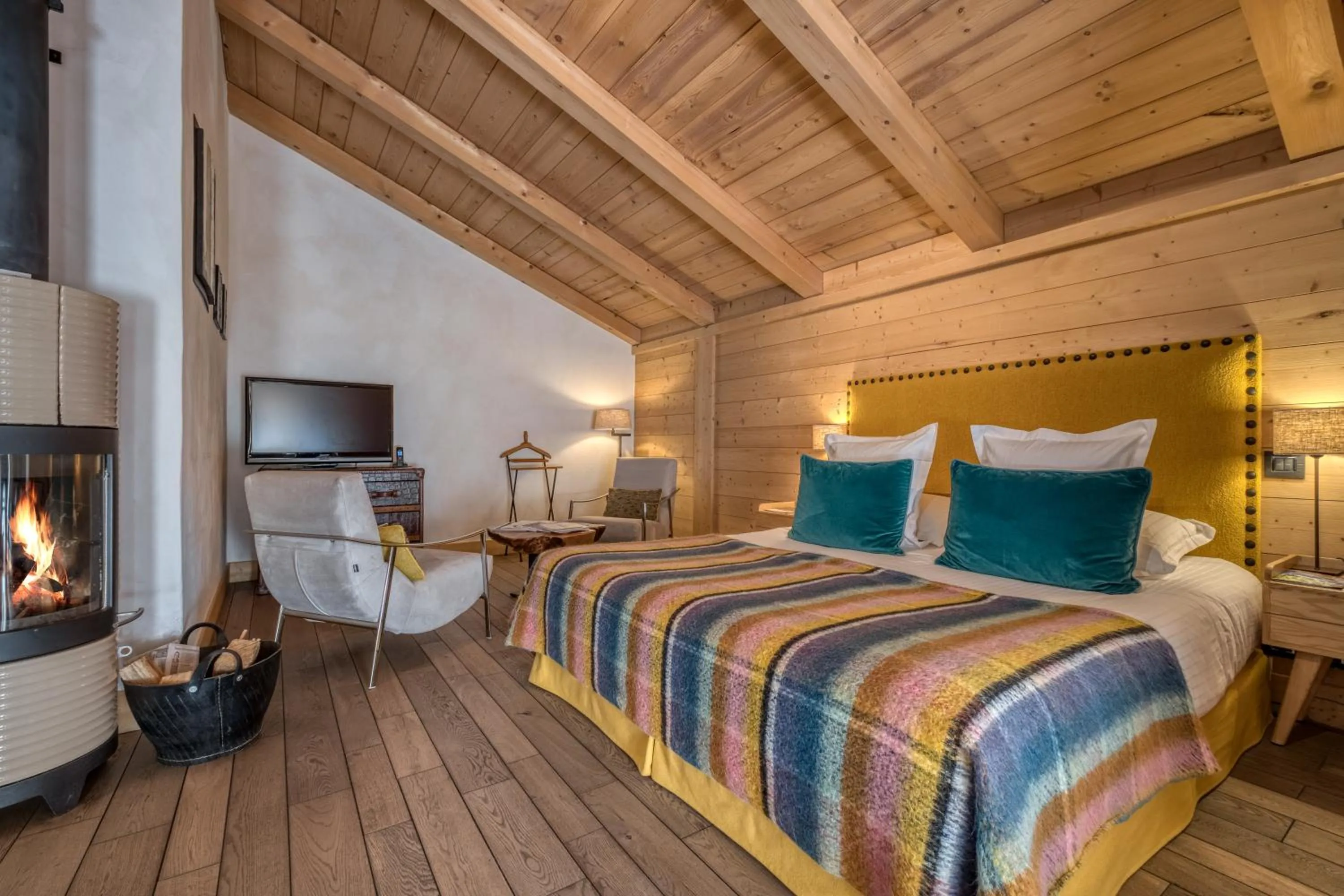 Bed in Flocons de Sel - Relais & Chateaux