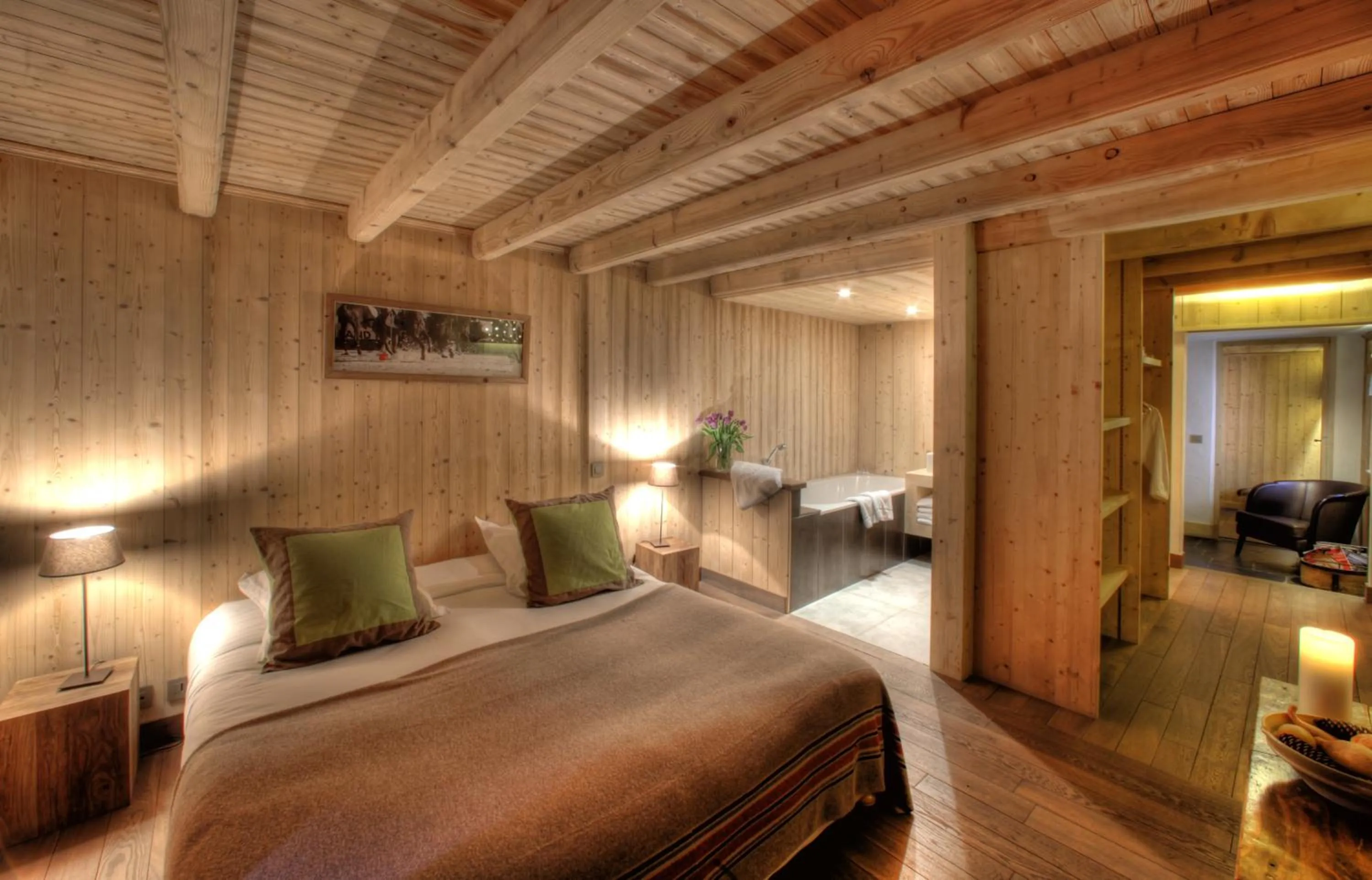 Bed in Flocons de Sel - Relais & Chateaux