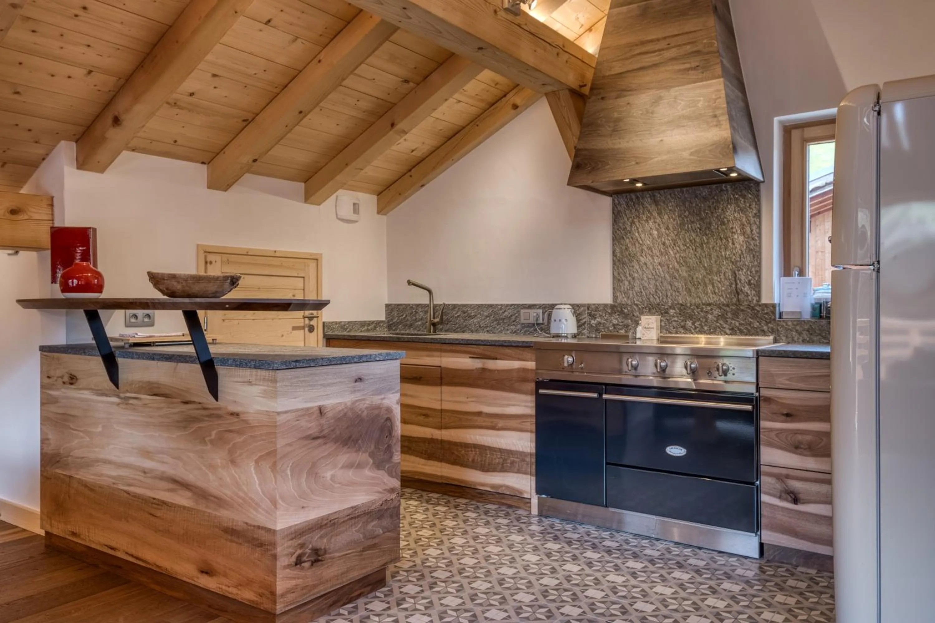Kitchen or kitchenette in Flocons de Sel - Relais & Chateaux
