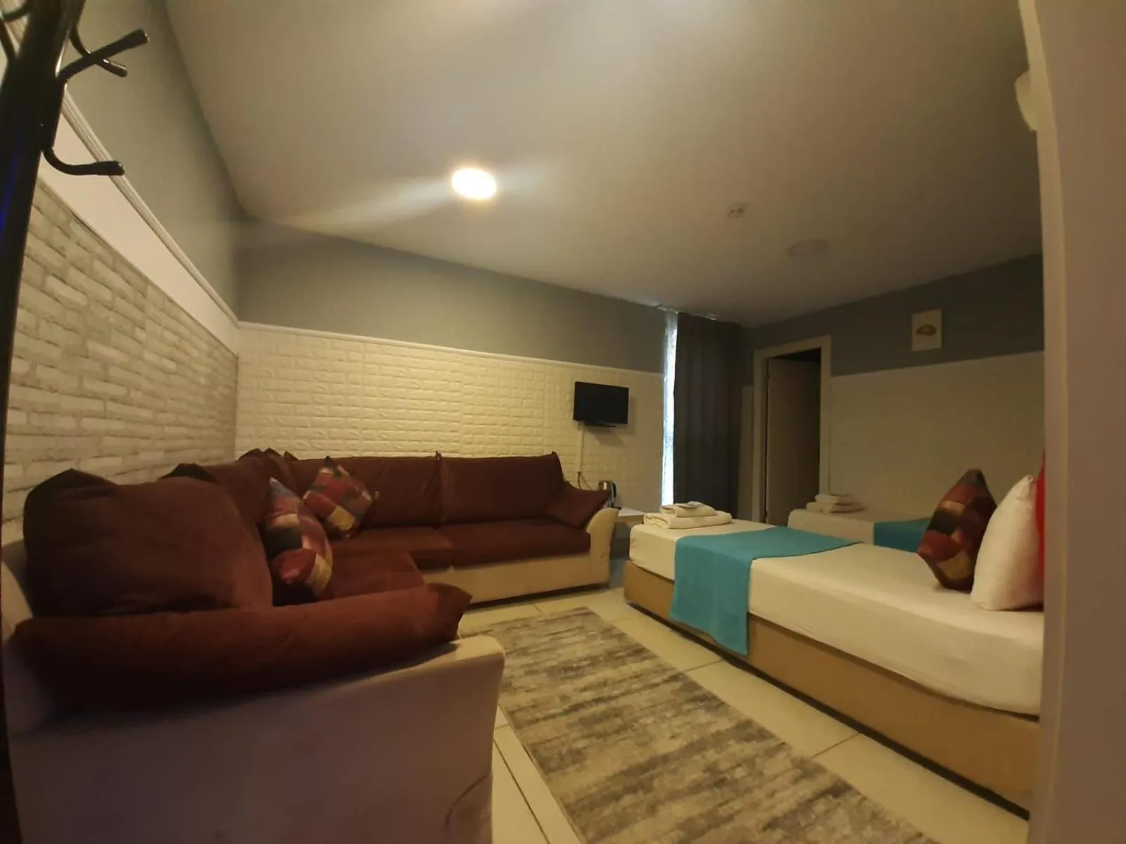 Living room, Bed in 216 Turkuaz Suit