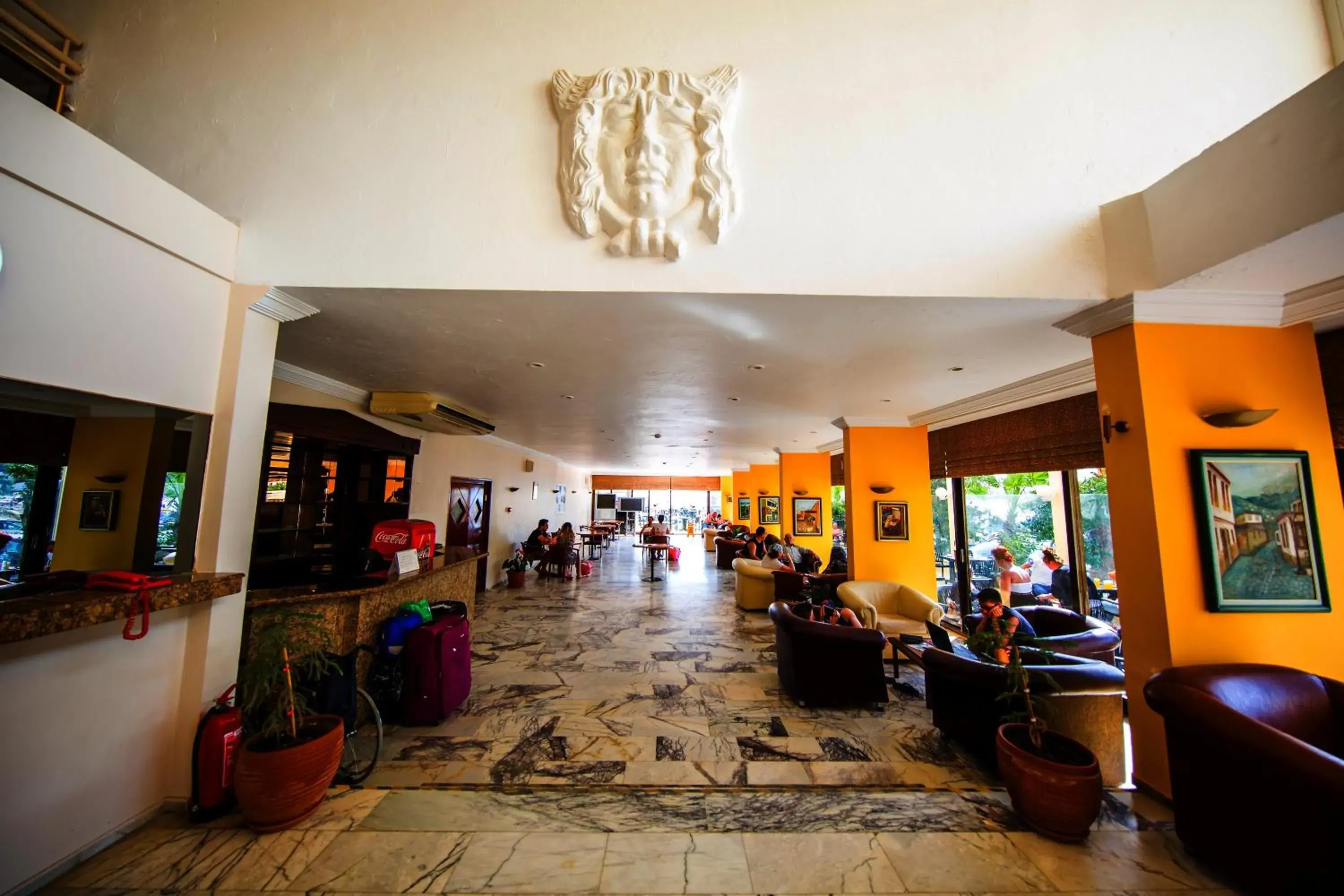 Lobby or reception in Tuntas Beach Hotel - All Inclusive Lobby or reception in Tuntas Beach Hotel - All Inclusive
