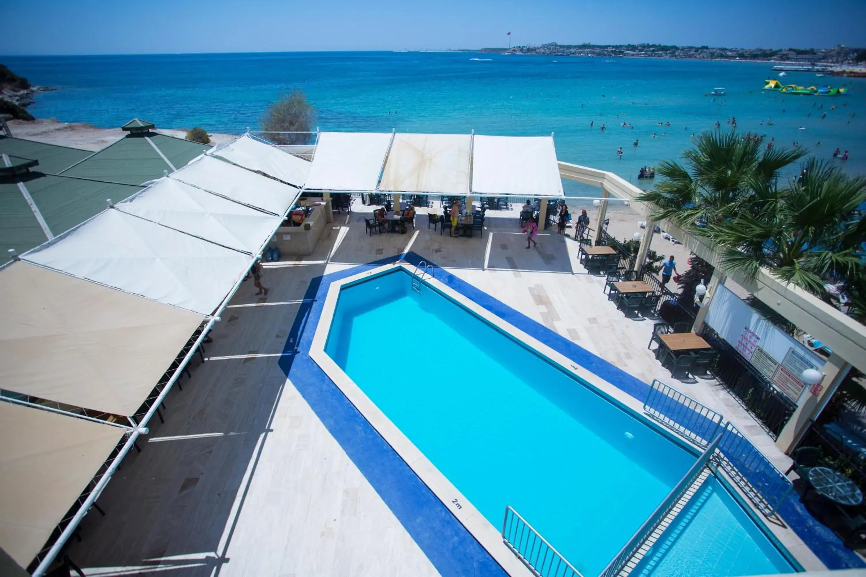 Pool view in Tuntas Beach Hotel - All Inclusive Pool view in Tuntas Beach Hotel - All Inclusive