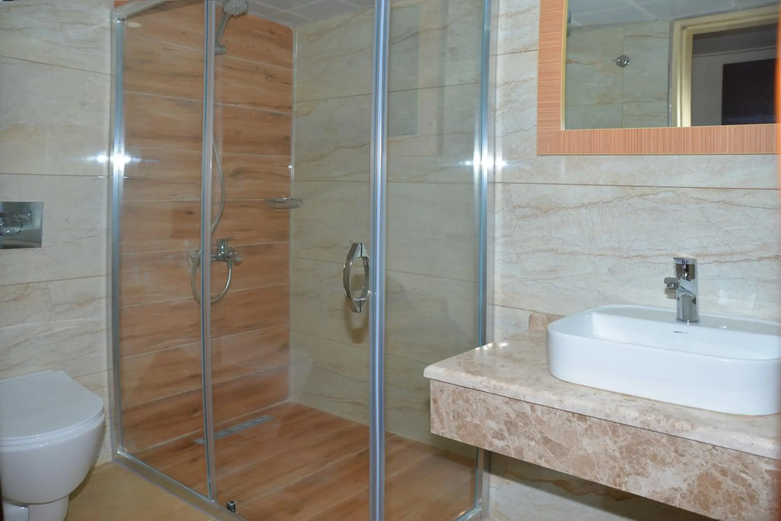 Bathroom in Tuntas Beach Hotel - All Inclusive Bathroom in Tuntas Beach Hotel - All Inclusive