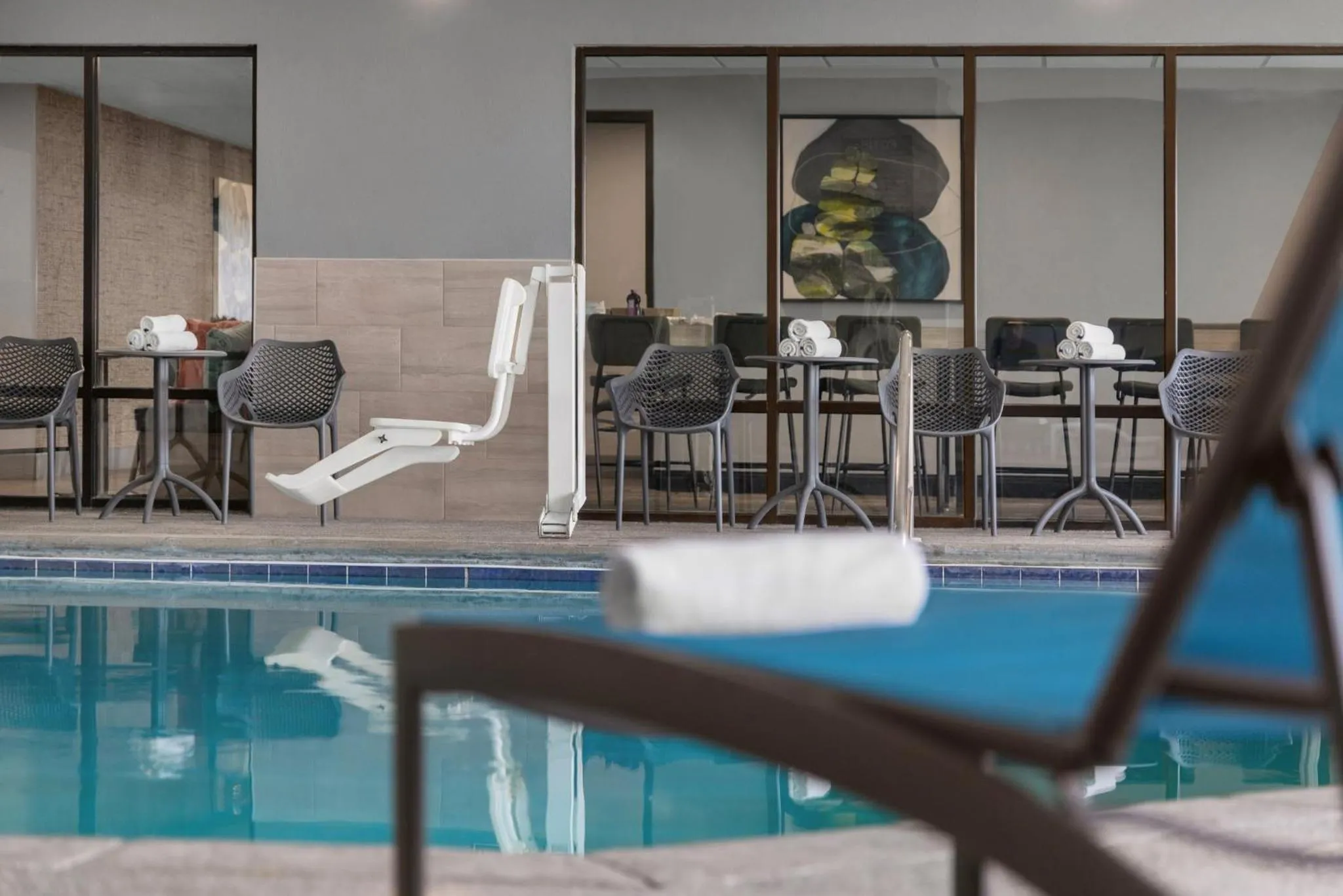 Swimming pool in Holiday Inn Coralville - Iowa City by IHG