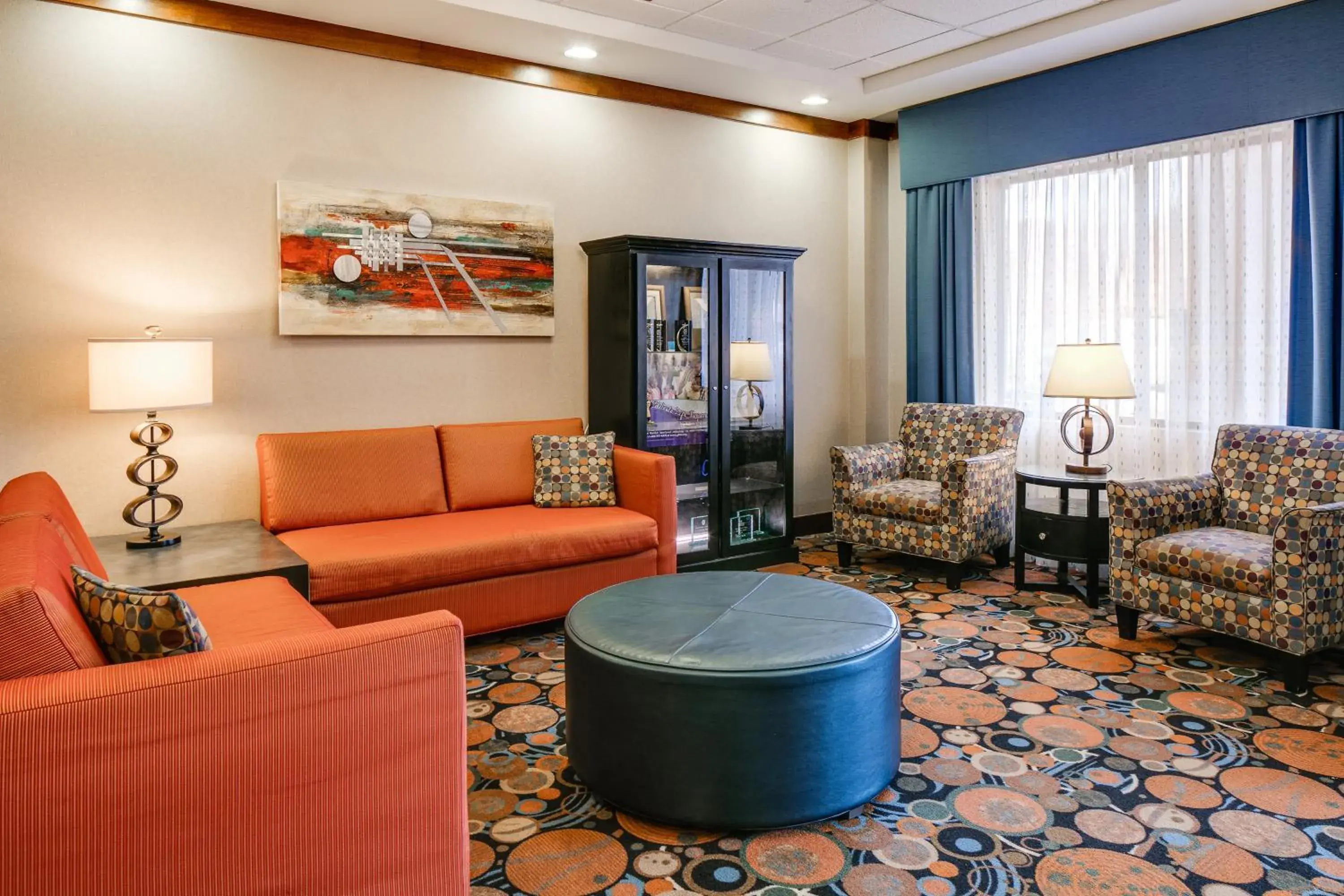 Lobby or reception in Holiday Inn Express Hotel & Suites Coralville by IHG Lobby or reception in Holiday Inn Express Hotel & Suites Coralville by IHG