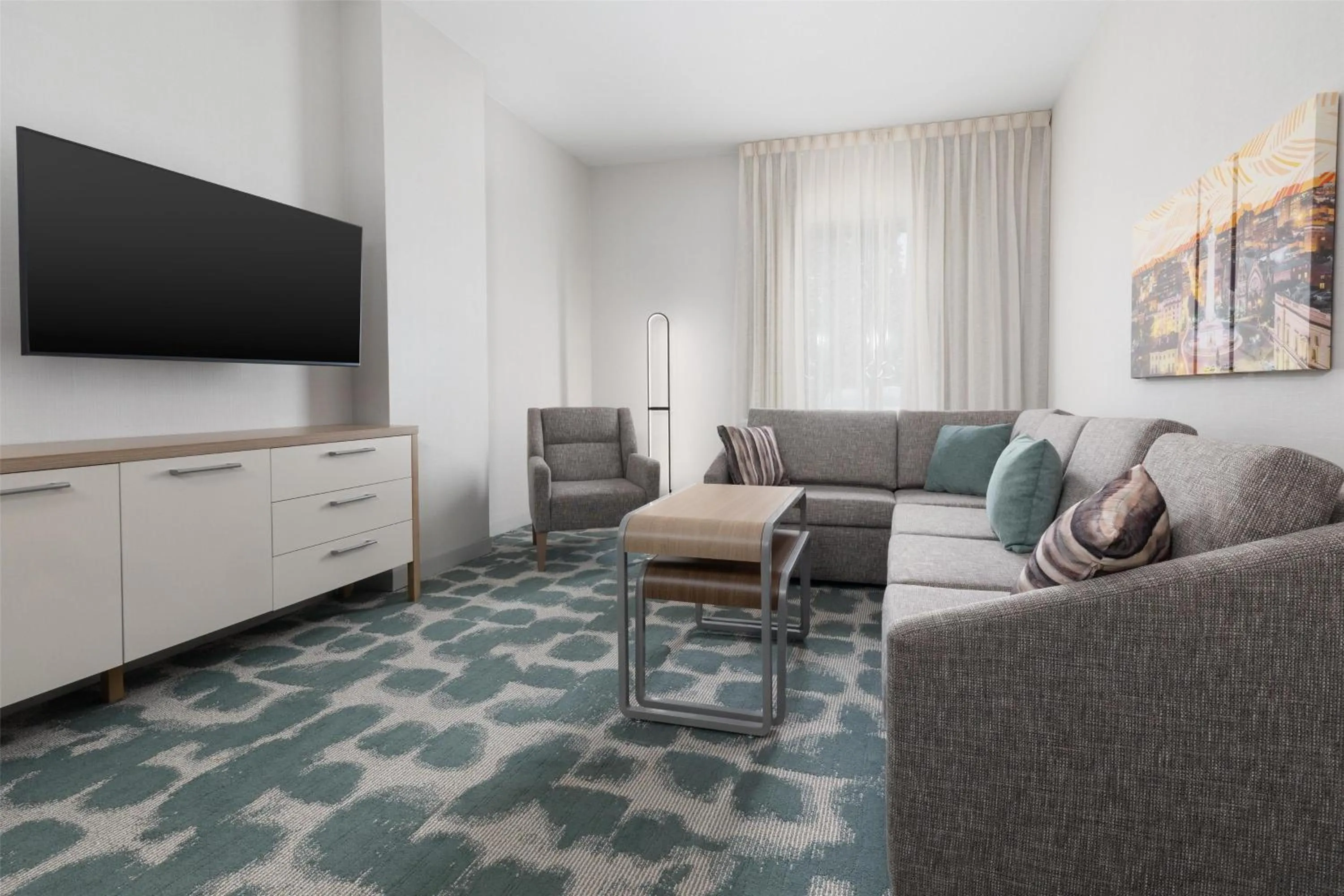 Living room in Homewood Suites by Hilton Baltimore - Arundel Mills