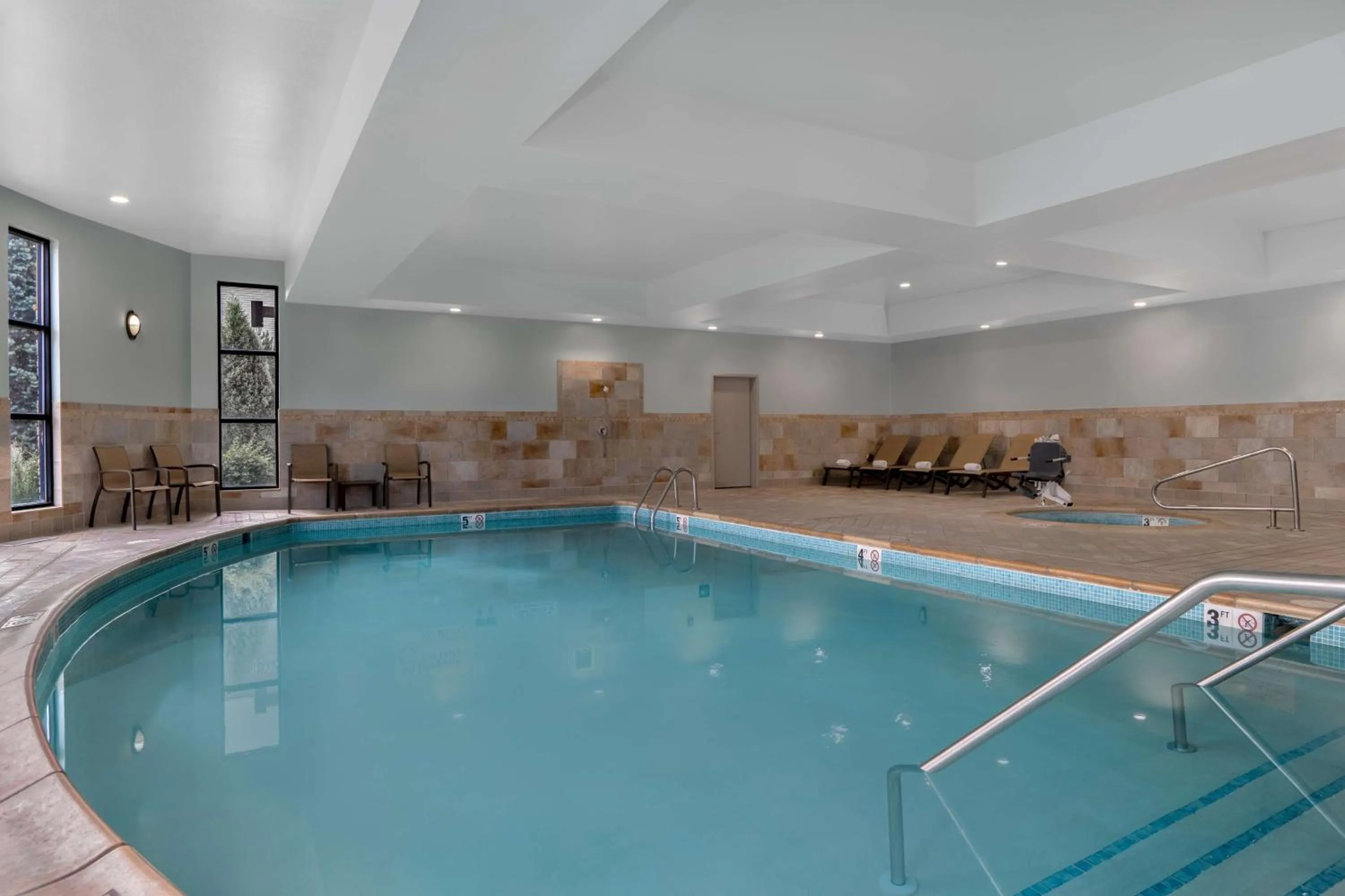 Pool view in Hampton Inn & Suites Billings West I-90