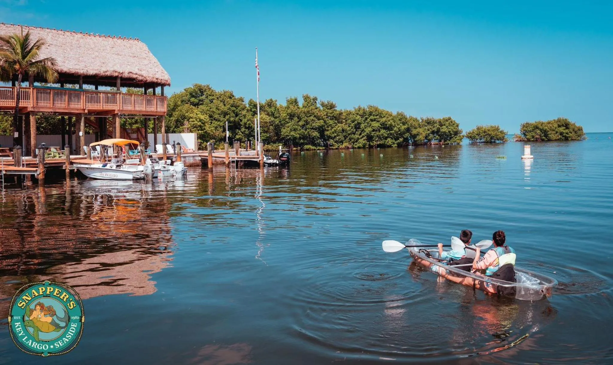 Canoeing in Snappers Key Largo