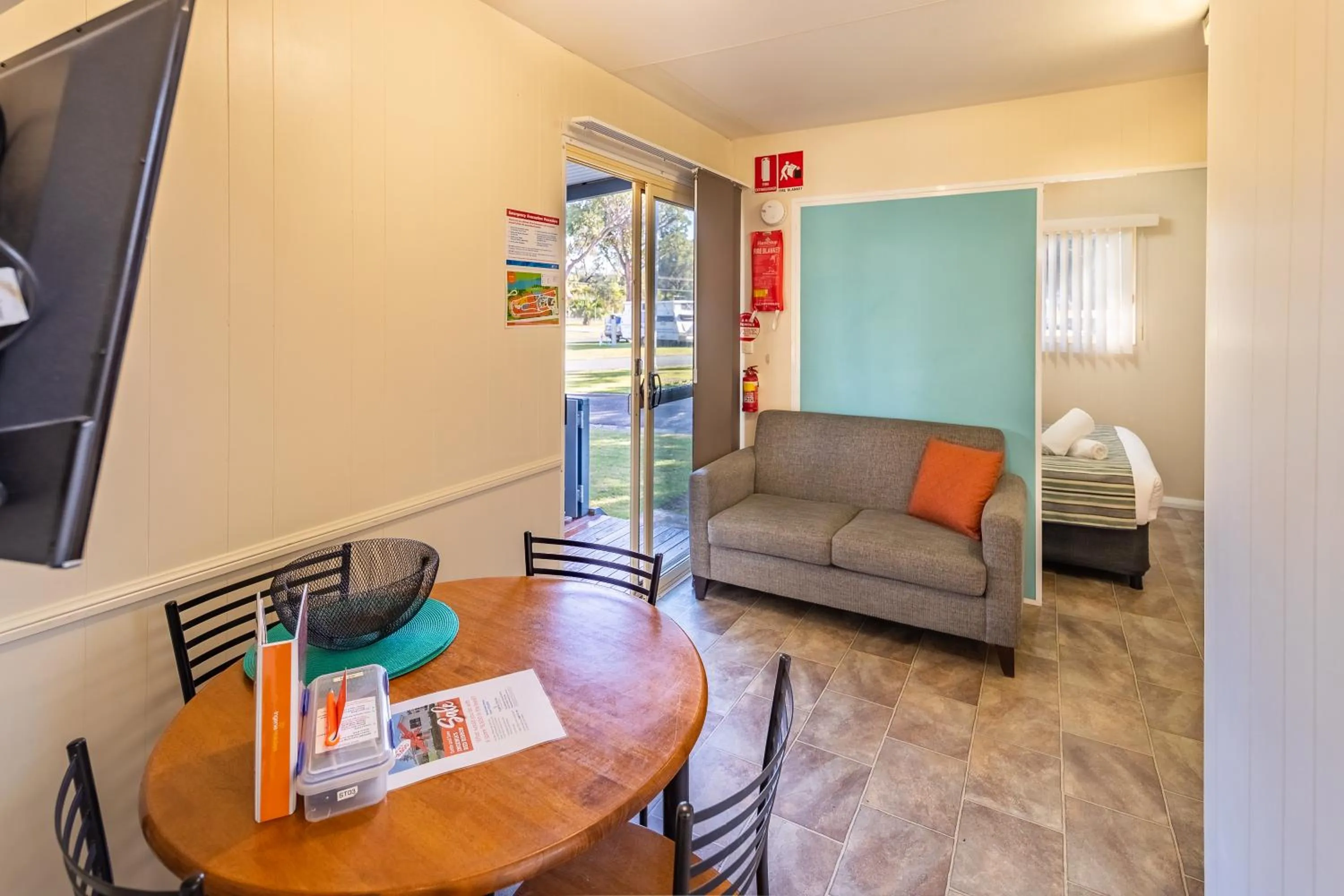 Living room, Bed in Ingenia Holidays South West Rocks