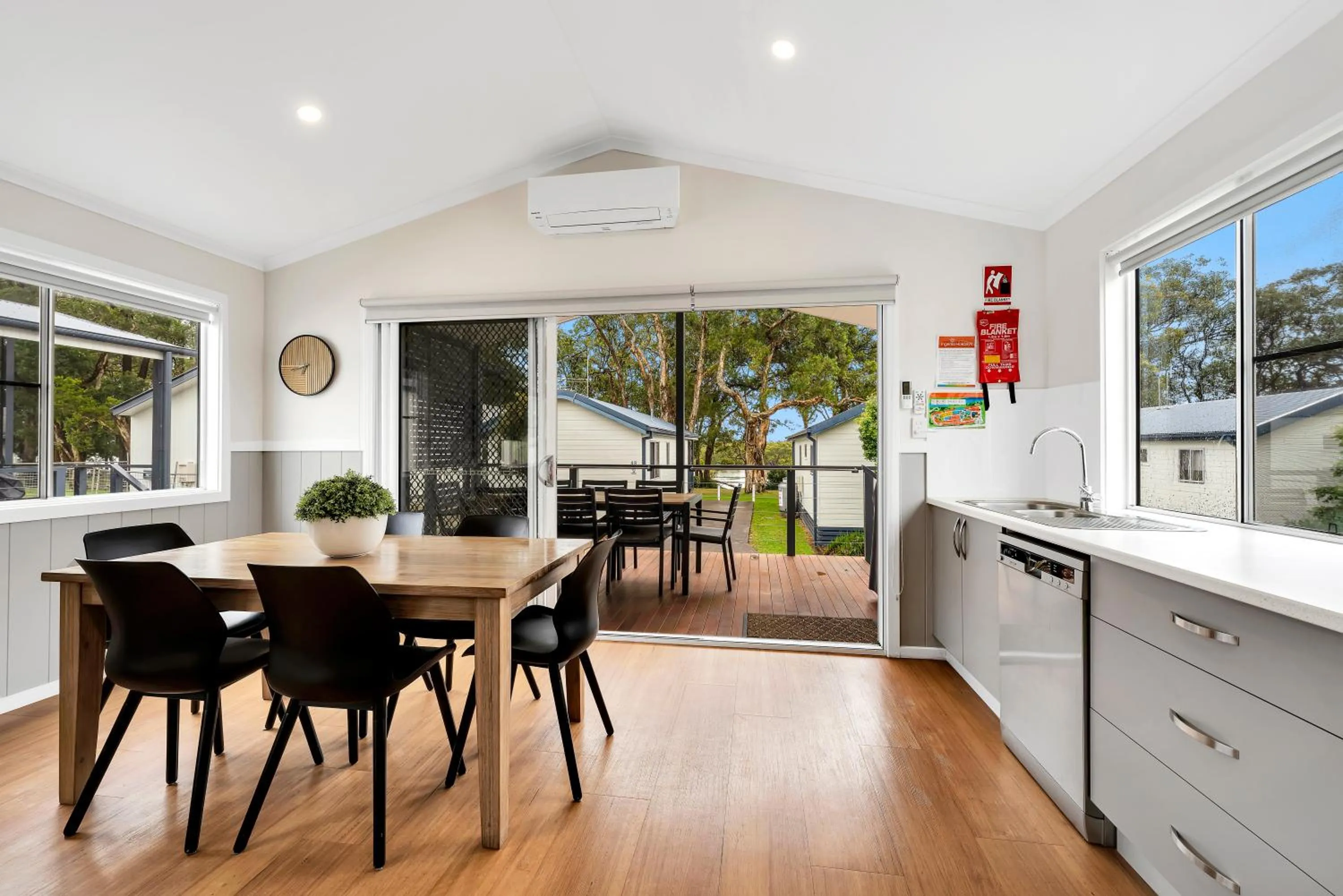 Dining area in Ingenia Holidays South West Rocks