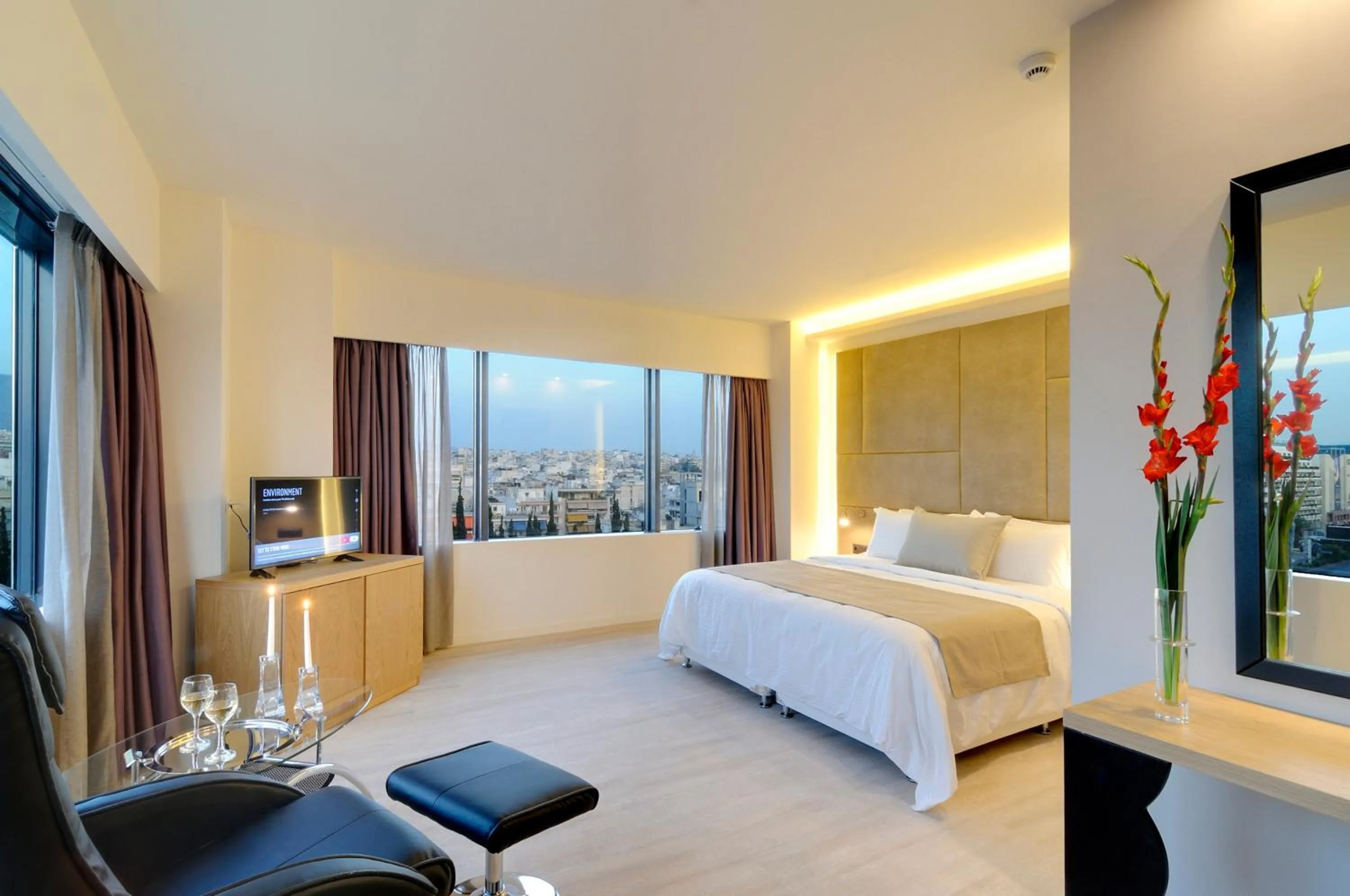 City view, Bed in Athens Avenue Hotel