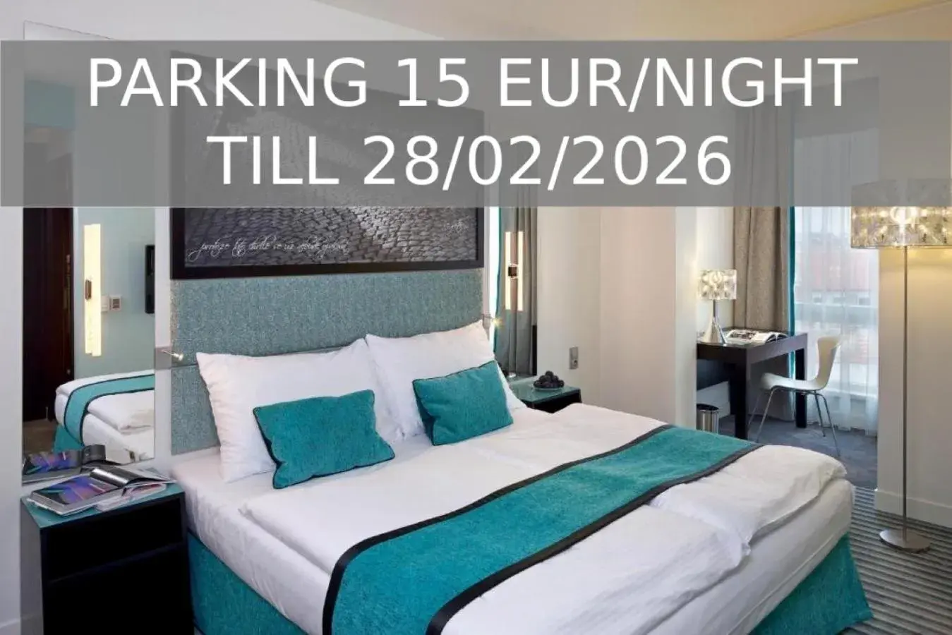 Bed in Red & Blue Design Hotel Prague Bed in Red & Blue Design Hotel Prague