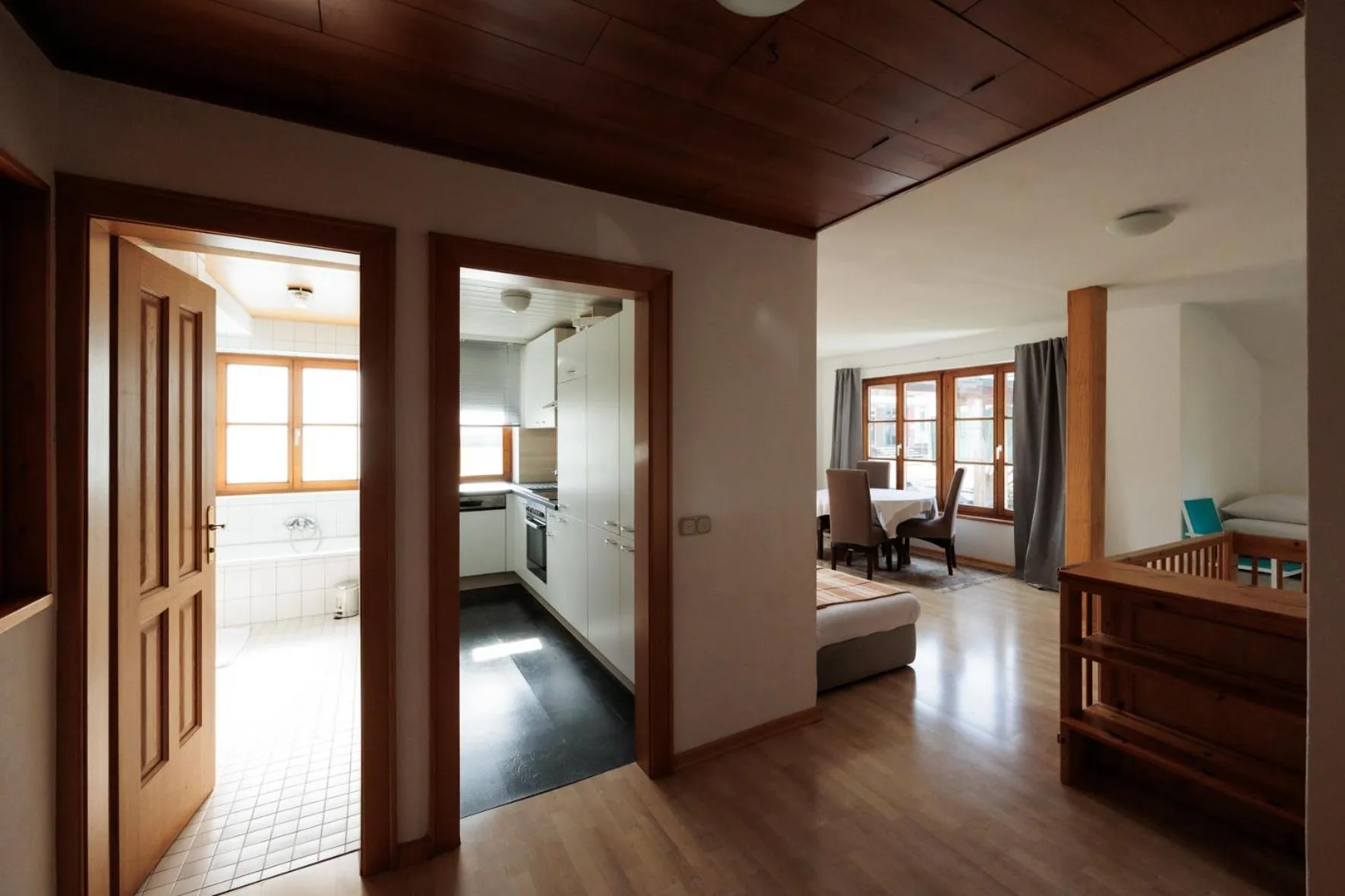 Living room, Bed in Biergasthof Riedberg