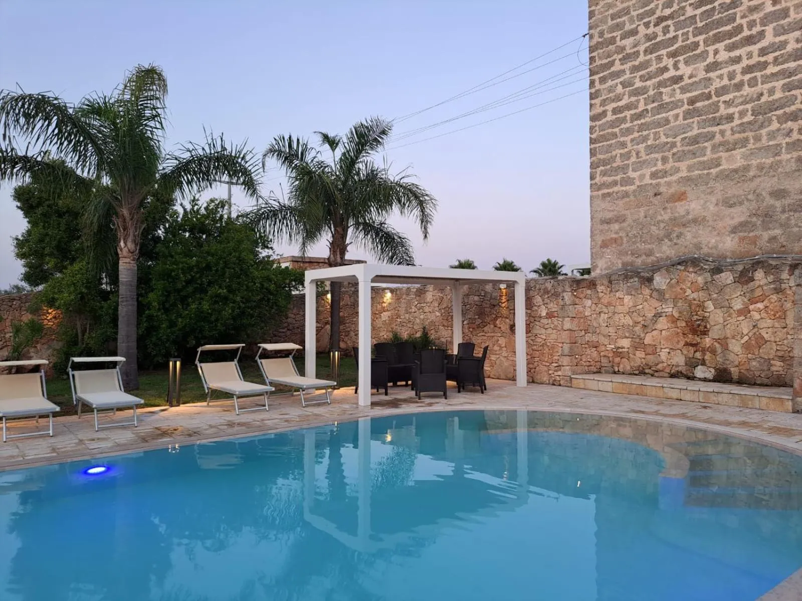 Pool view in Casale Salento