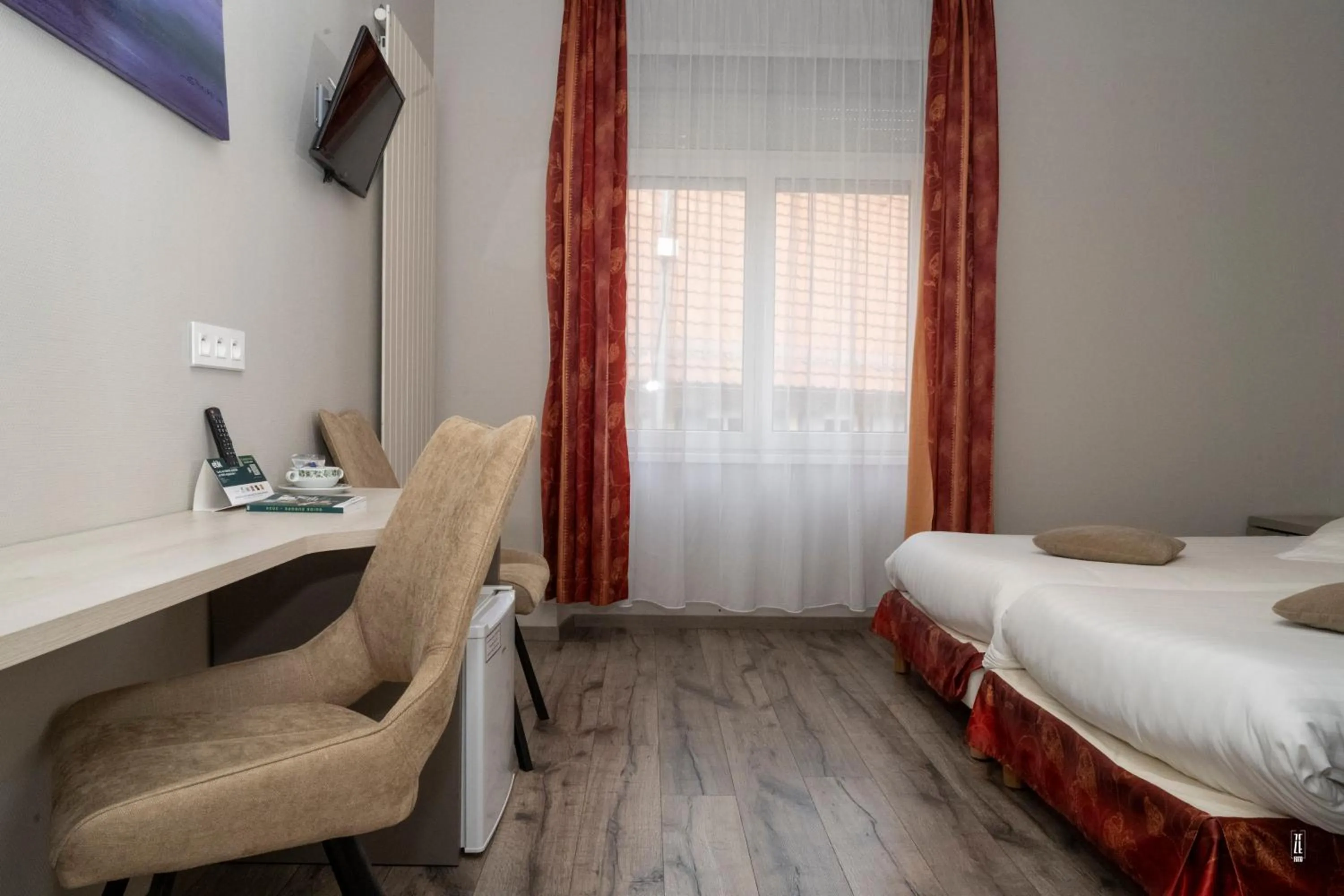 Photo of the whole room, Bed in Logis Hotel Restaurant Le Faudé