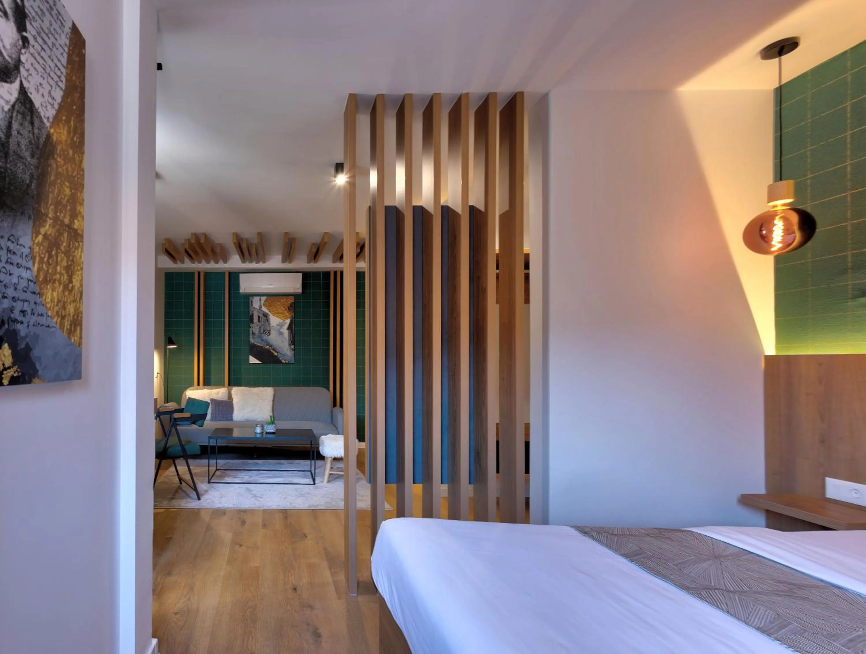 Bed in Hotel Sinan Han