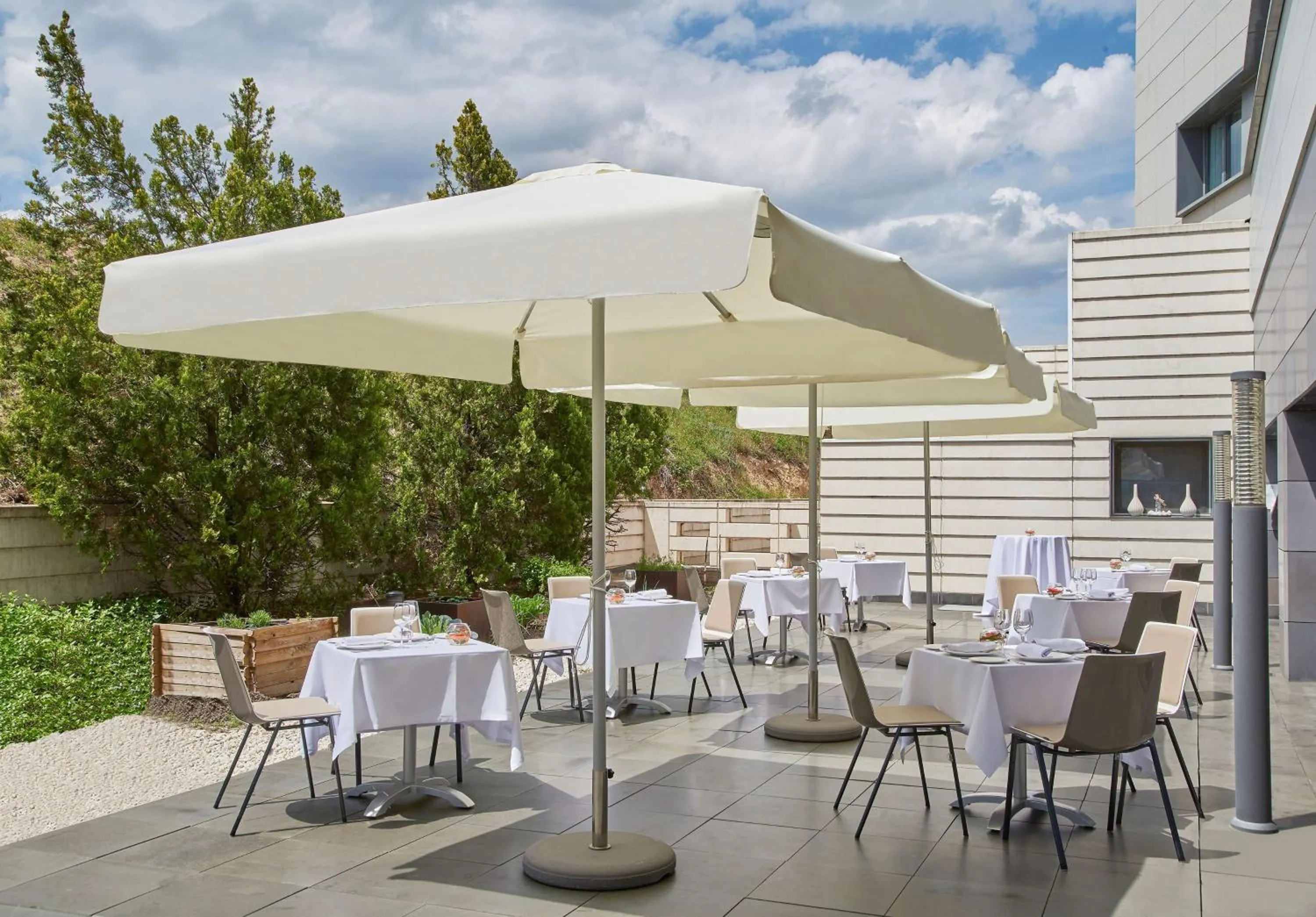 Patio in NH Madrid Las Tablas