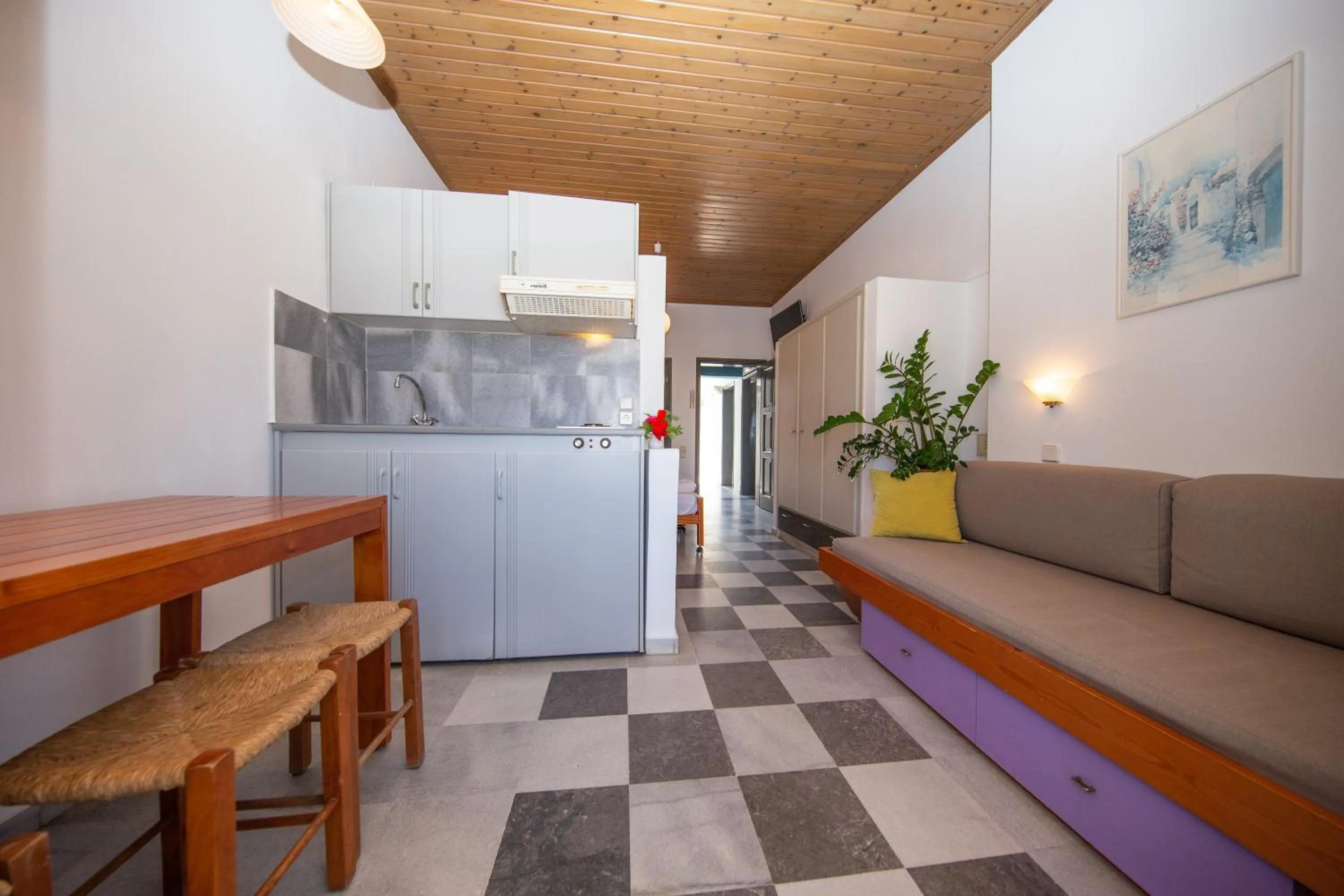 Seating area in Manias Hotel Apartments