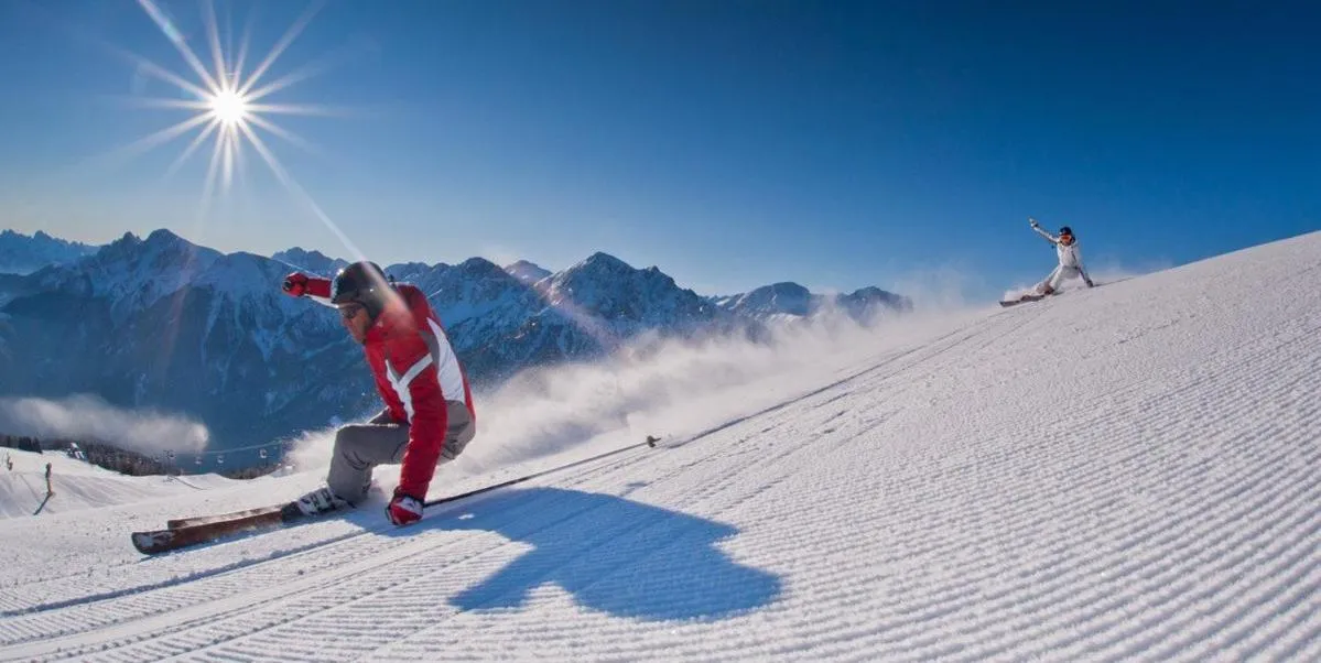 Skiing in Pension Panorama