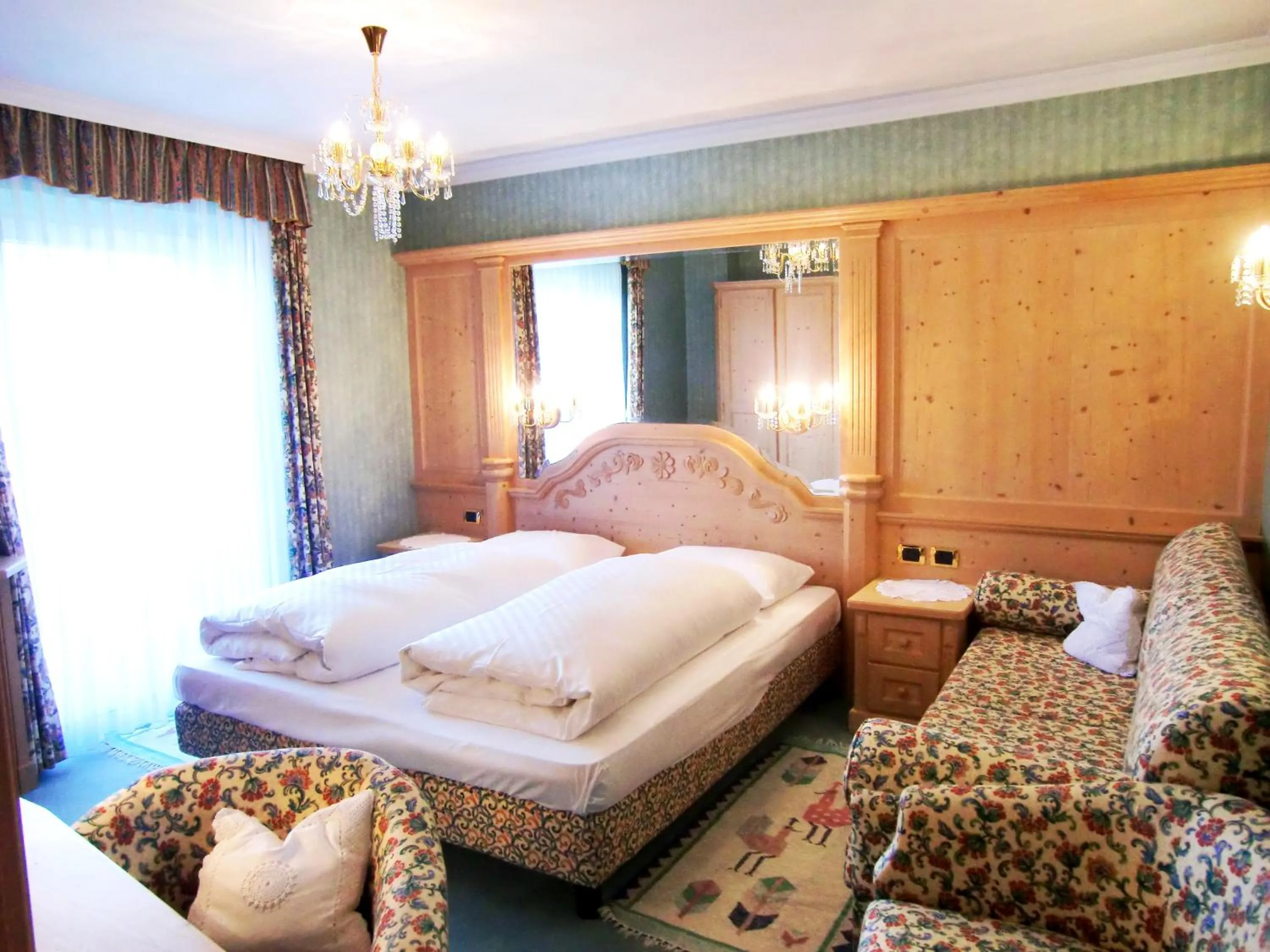 Bedroom, Bed in Pension Panorama