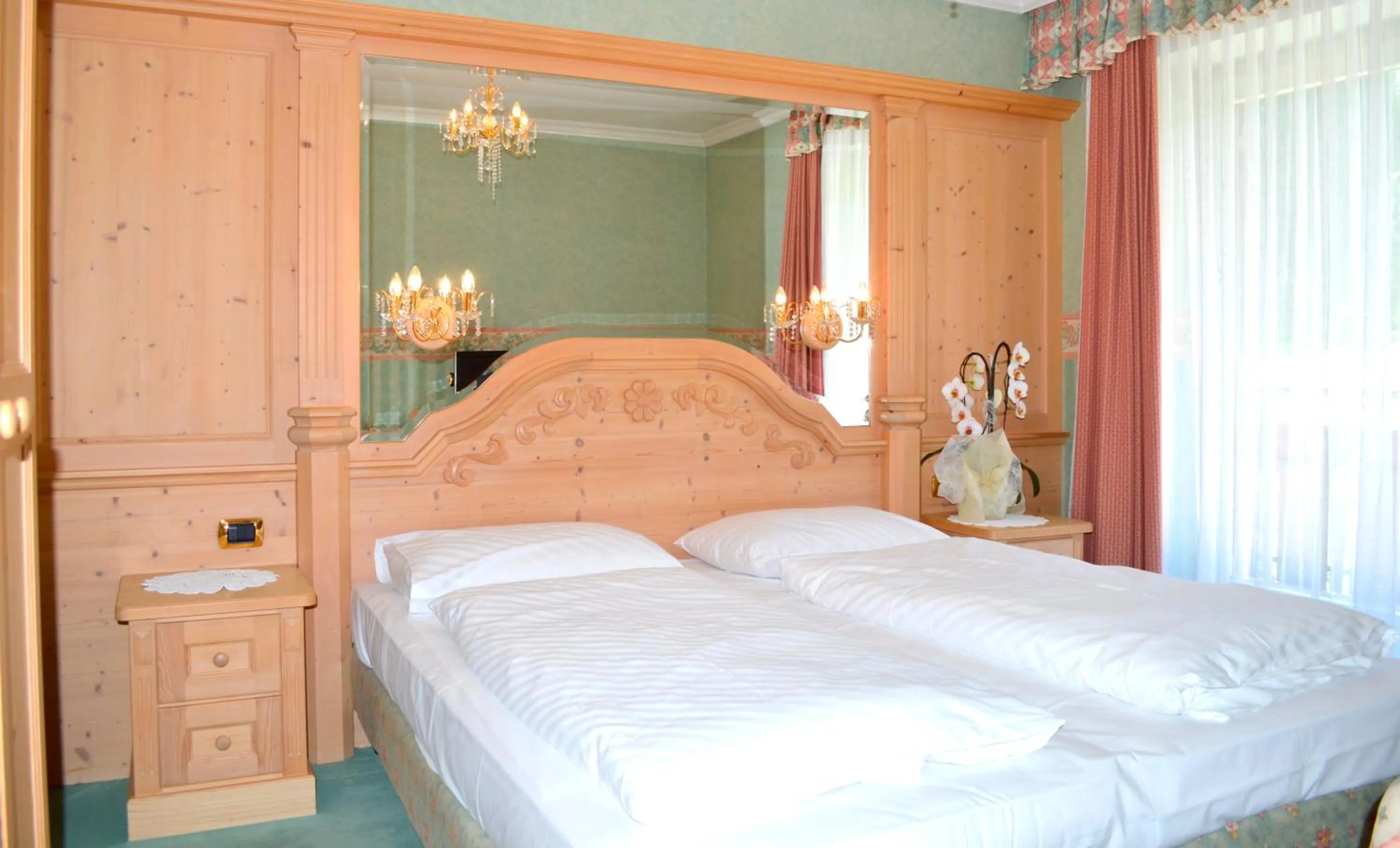 Bedroom, Bed in Pension Panorama