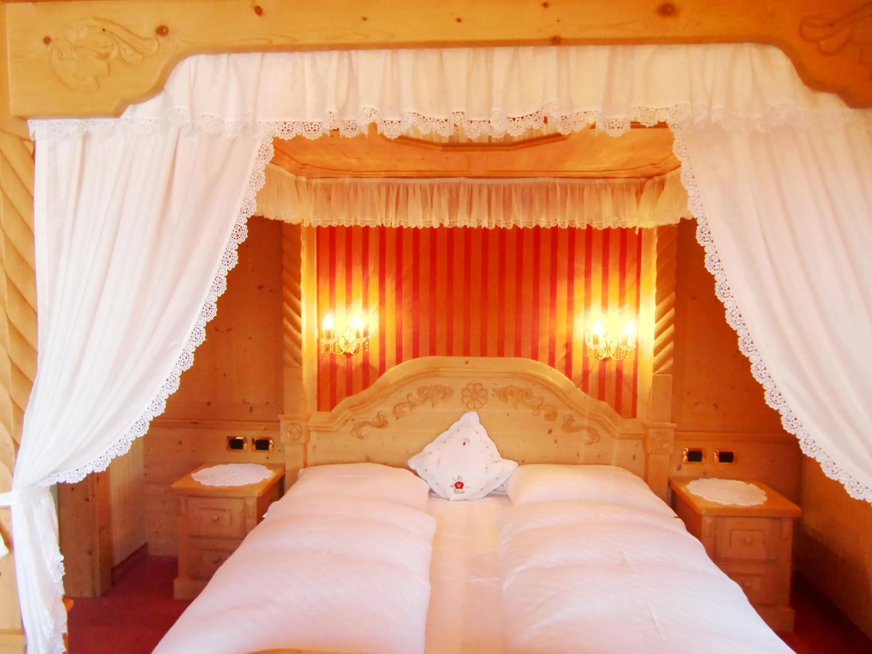 Bedroom, Bed in Pension Panorama