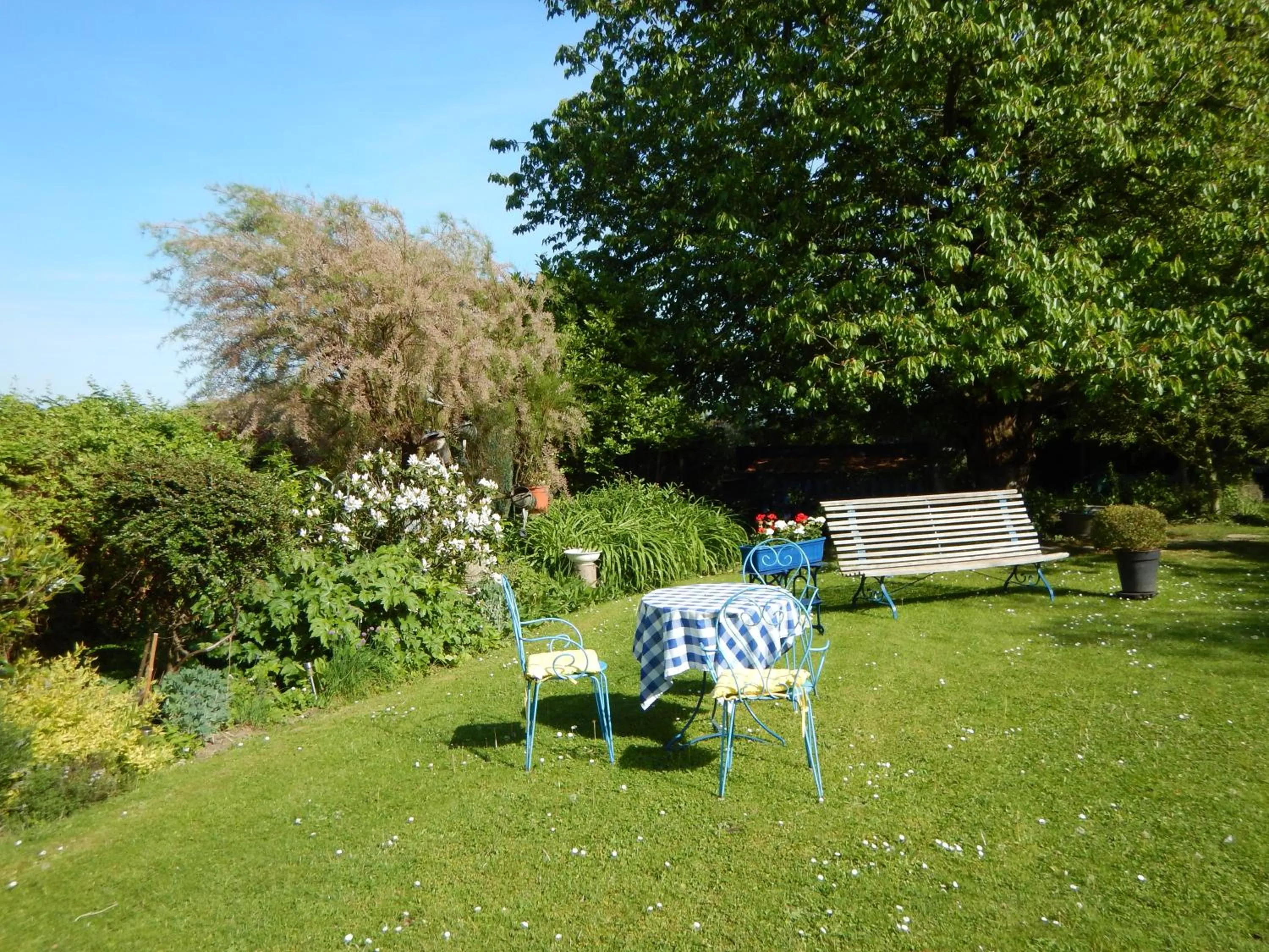 Garden view in La Chrysalide