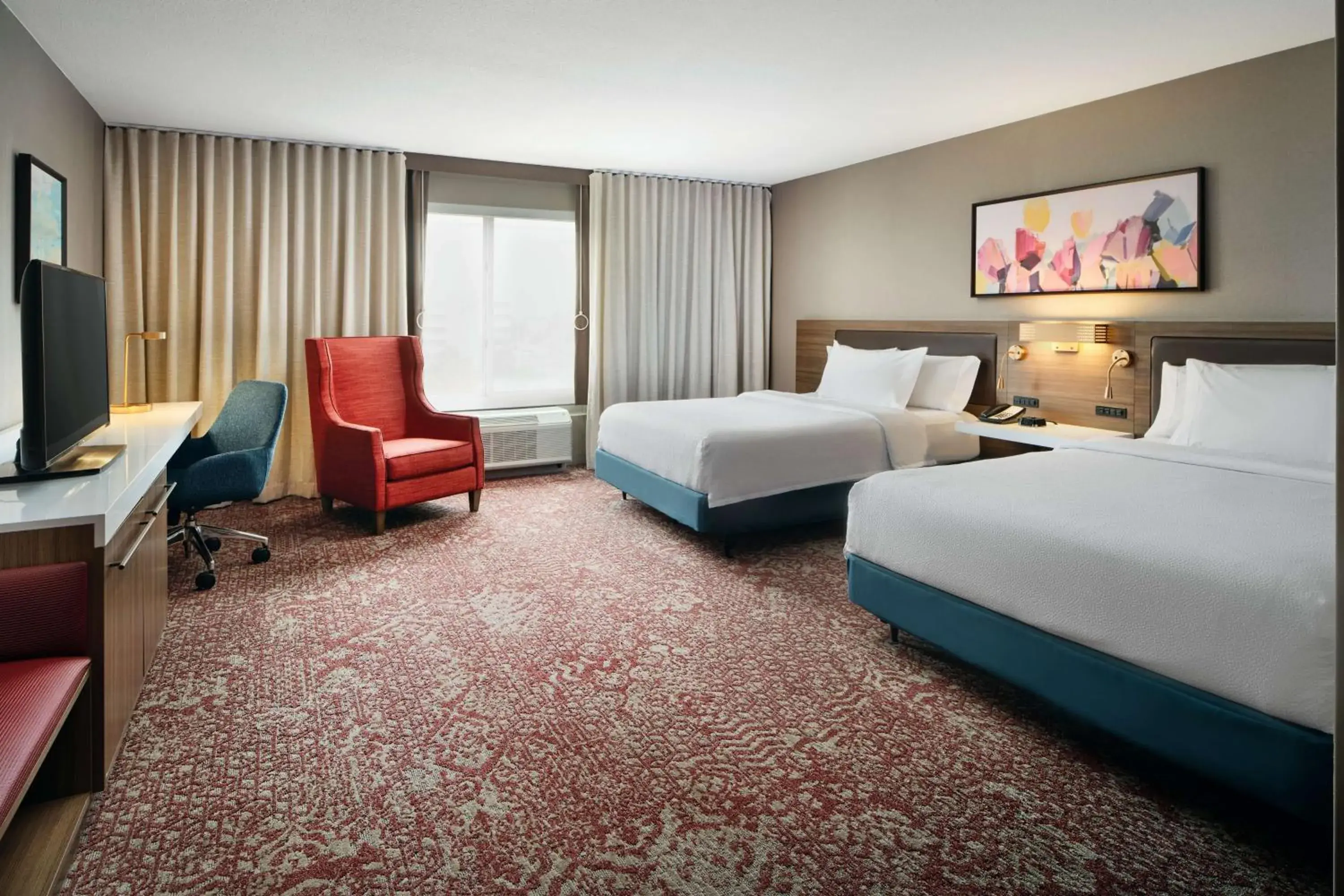 Bed in Hilton Garden Inn Schaumburg Bed in Hilton Garden Inn Schaumburg