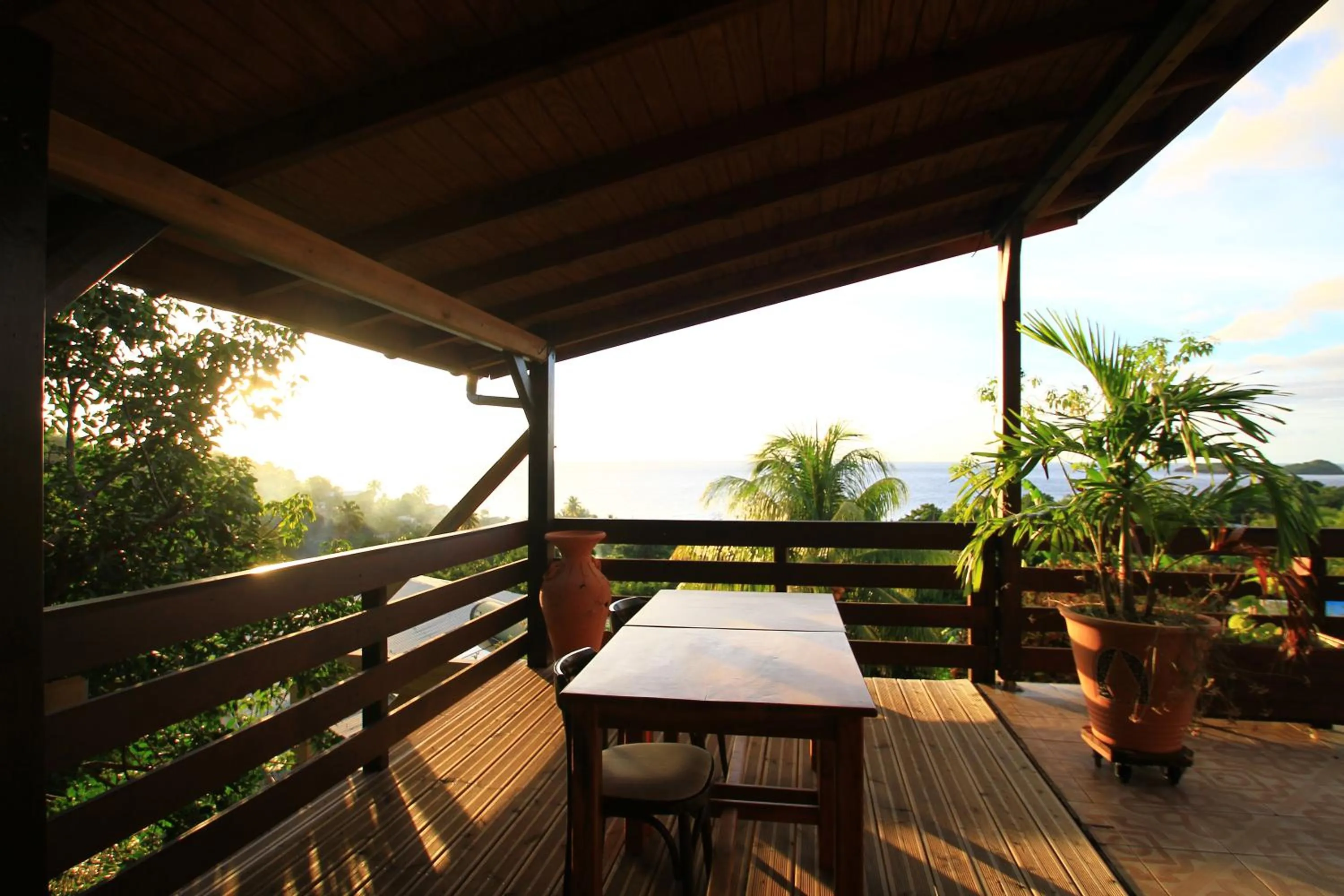 Balcony/Terrace in Gîtes BB