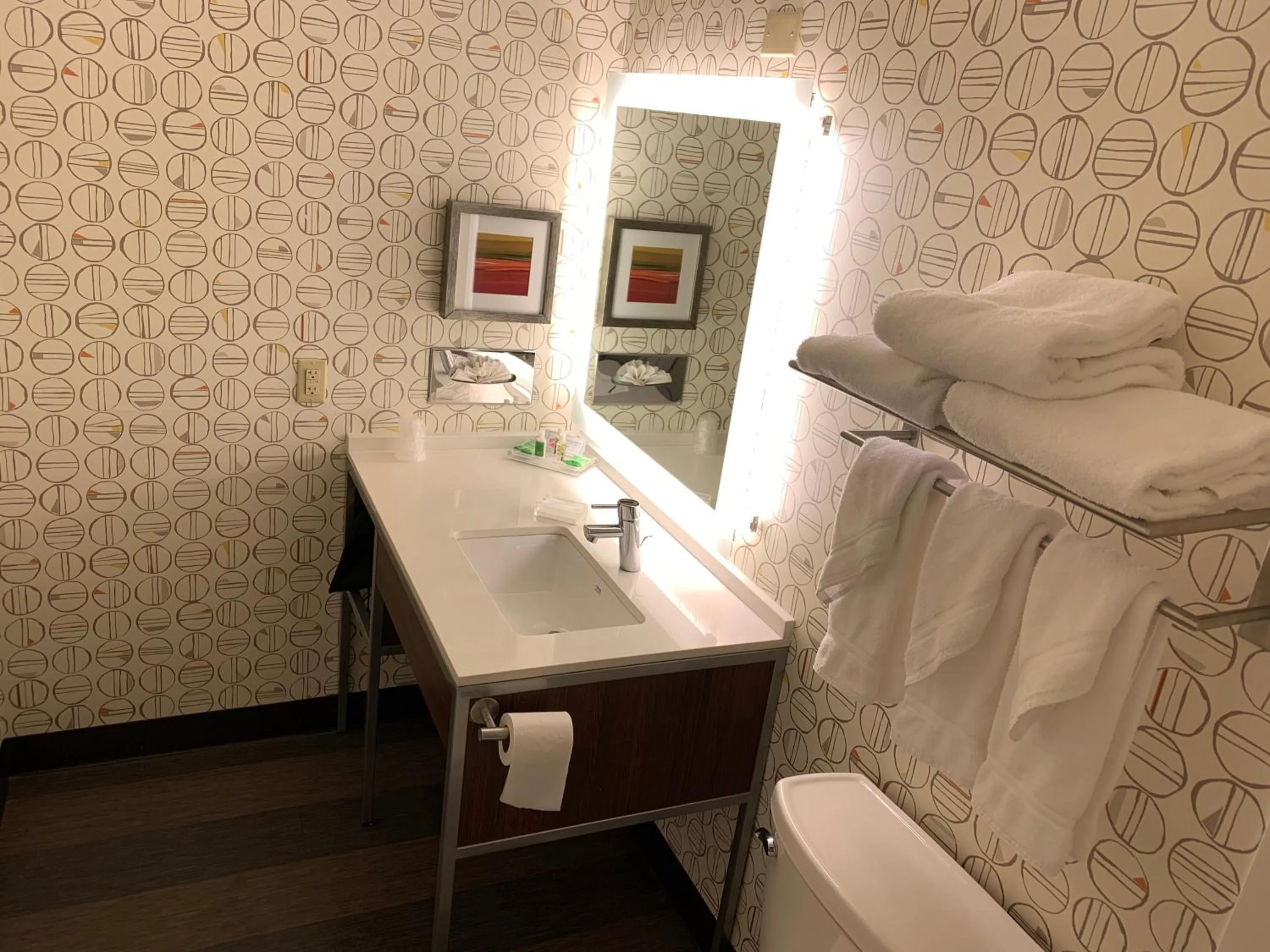 Bathroom, Bed in Holiday Inn Baton Rouge-South by IHG