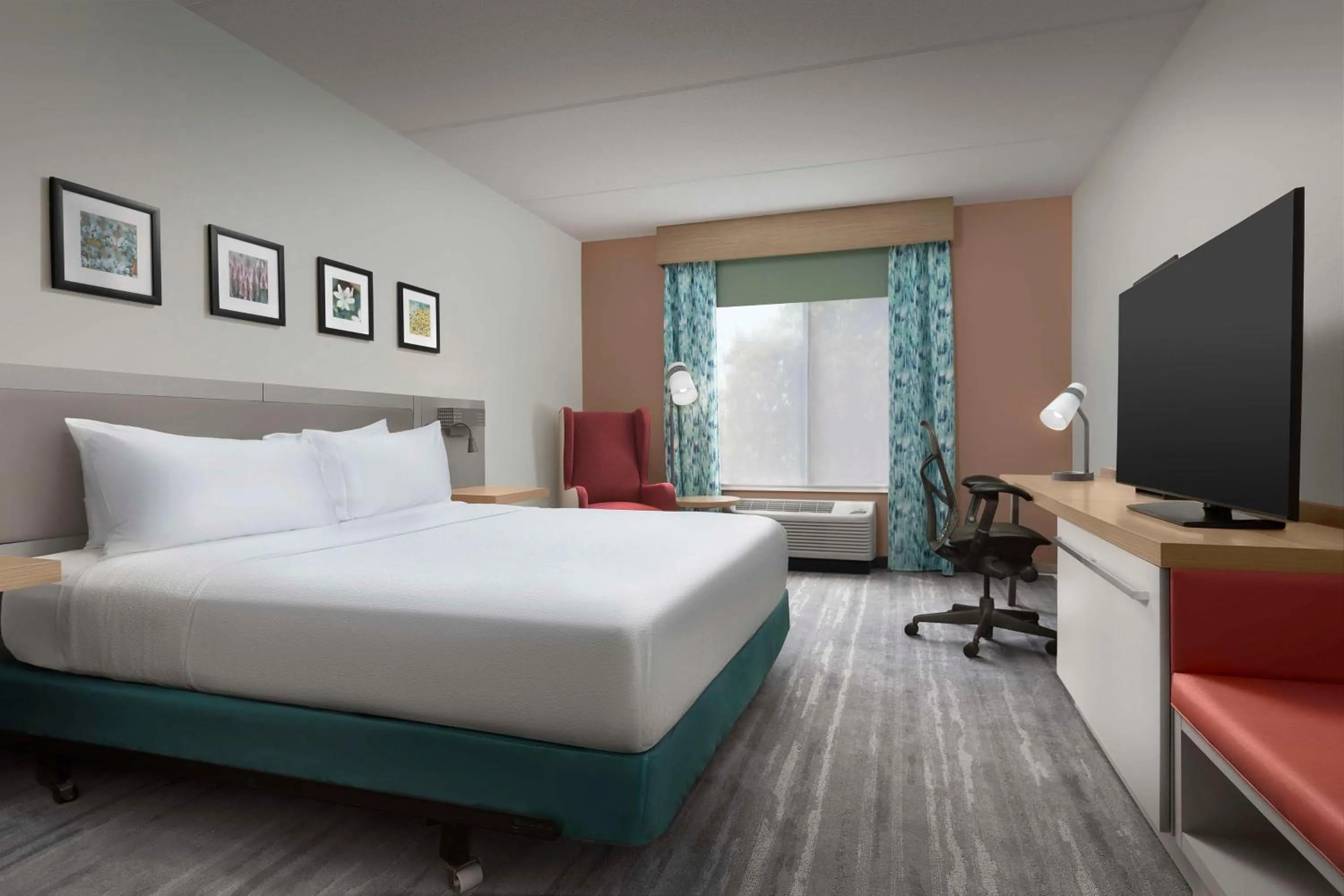 Bed in Hilton Garden Inn Raleigh Capital Blvd I-540