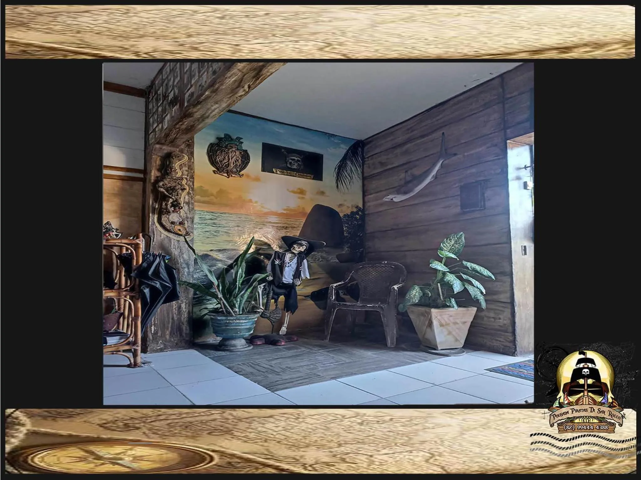 Lobby or reception in Pousada Piratas Di San Rocco