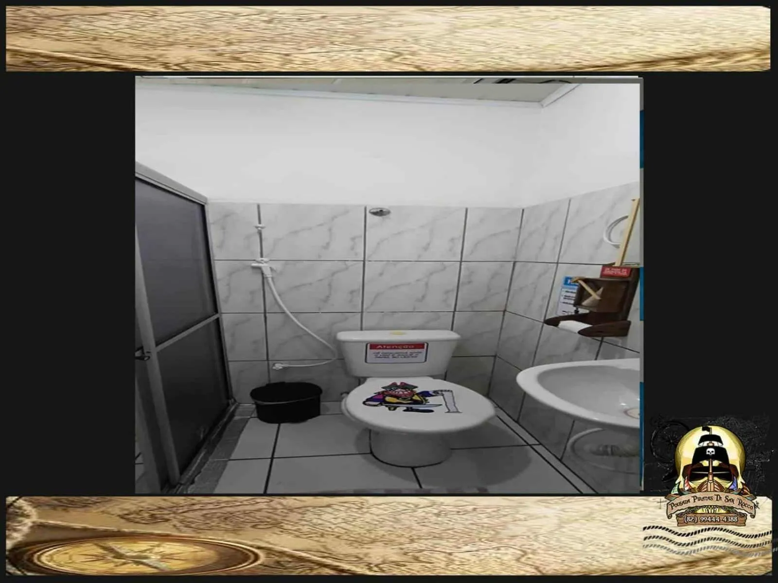 Bathroom in Pousada Piratas Di San Rocco